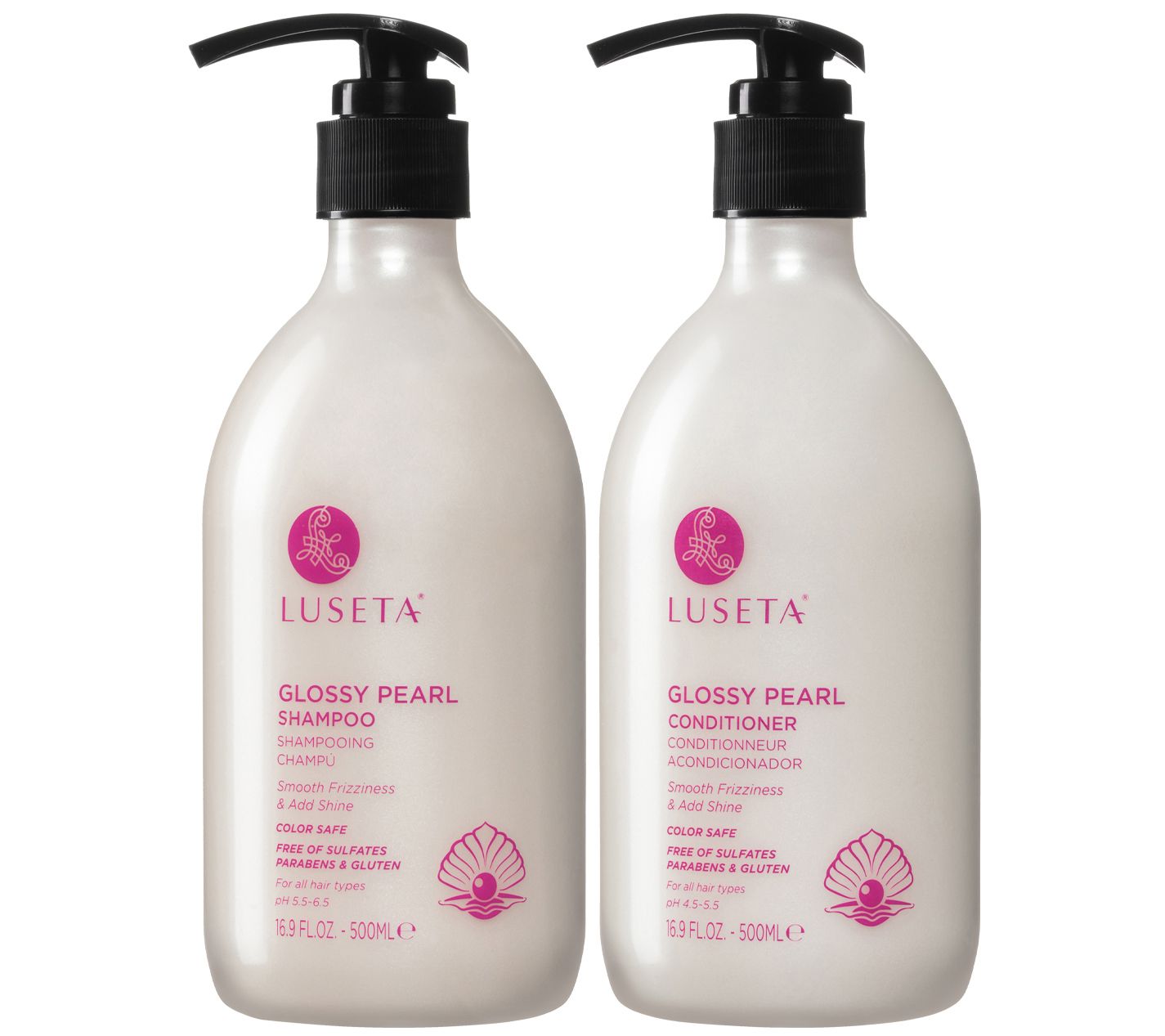 Luseta Glossy Pearl Shampoo + Conditioner Set 16.9 fl. oz.