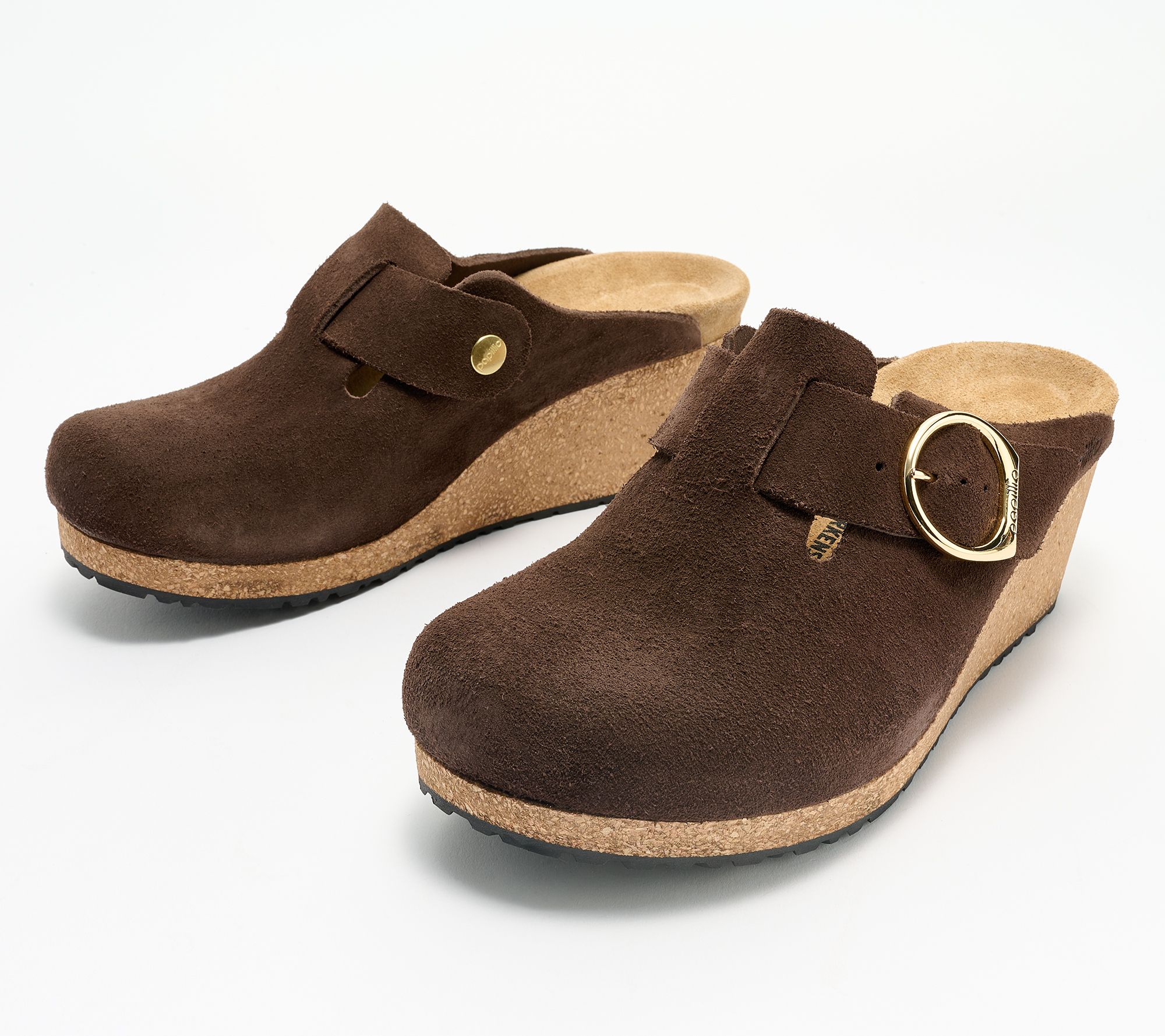 Papillio by Birkenstock Suede Wedge Mule - Fanny