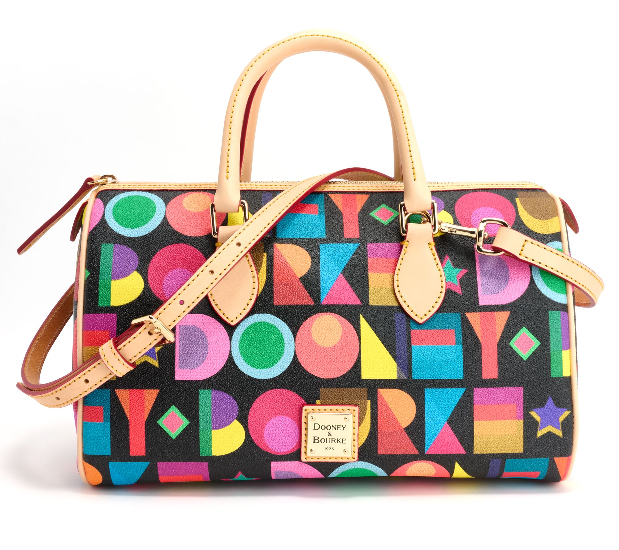 Dooney & Bourke Coated Cotton Art Deco Satchel - QVC.com