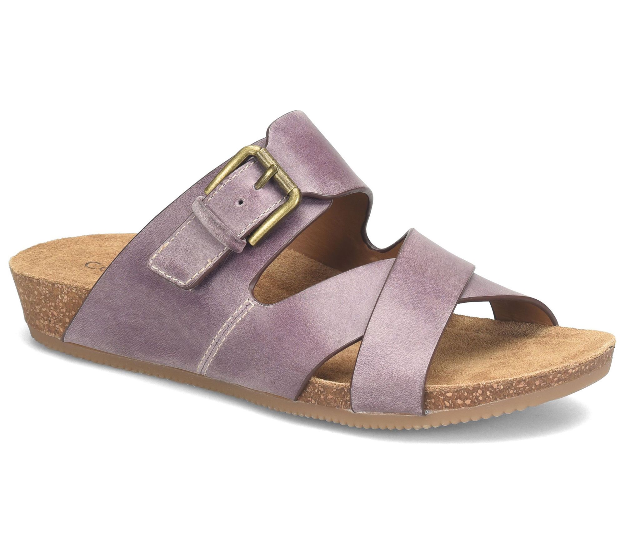 Comfortiva Leather Slide Sandal - Gervaise