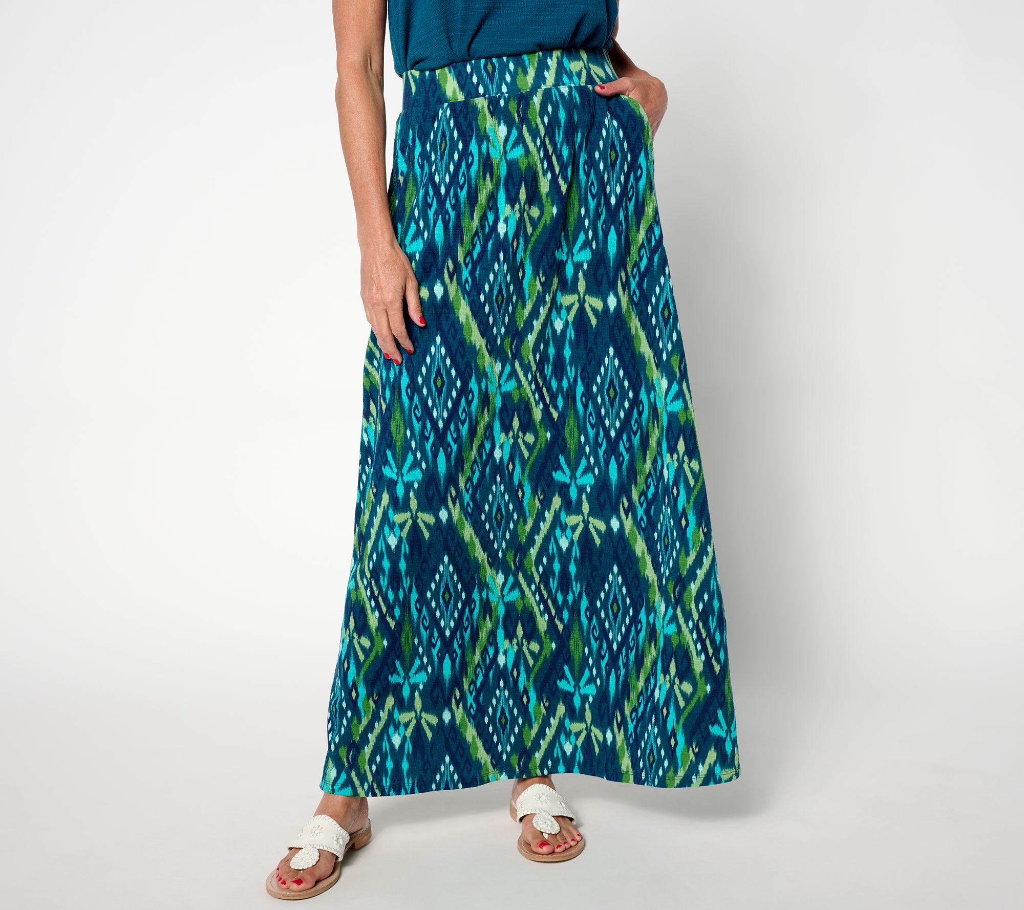 Ruffle mini skirt qvc hotsell