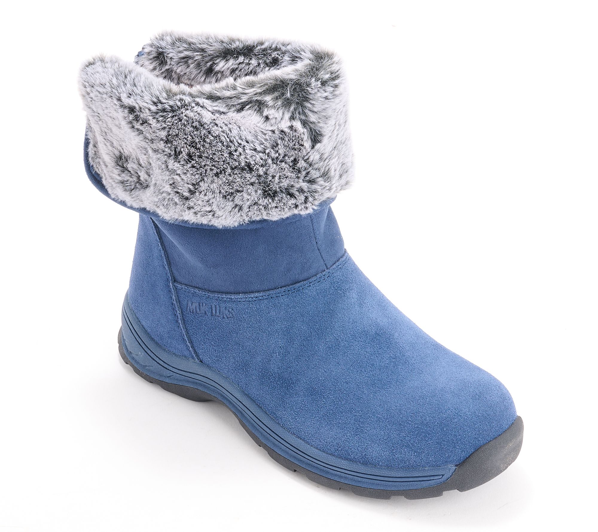 Muk Luks Water-Repellent Suede Winter Boots - Ariel