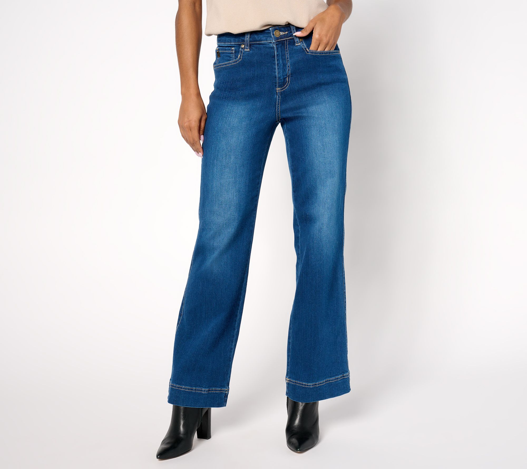 Belle by Kim Gravel Tall TripleLuxe Denim Dressy Trouser Jean