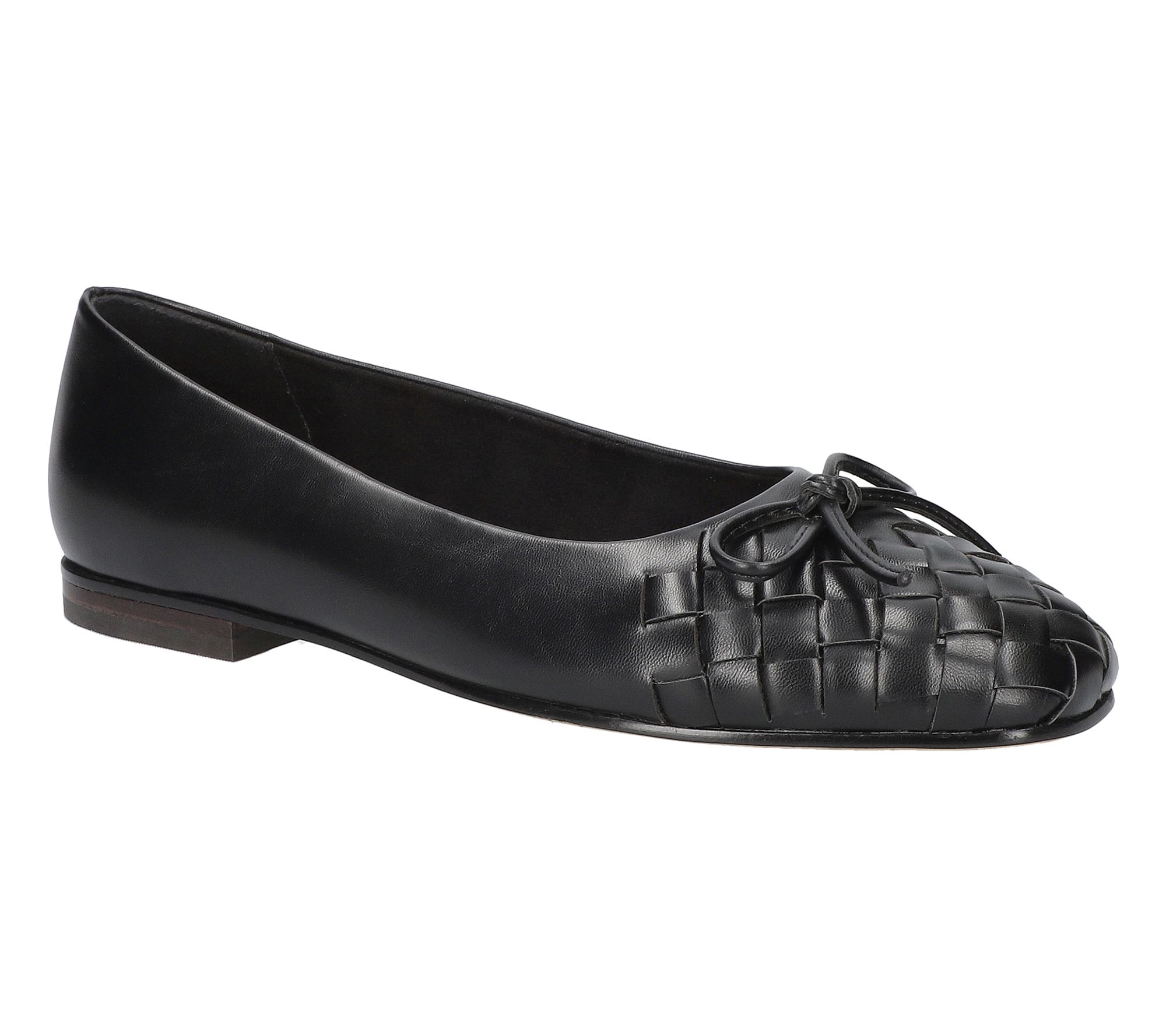 Bella Vita Woven Cap Toe Flats-Francie