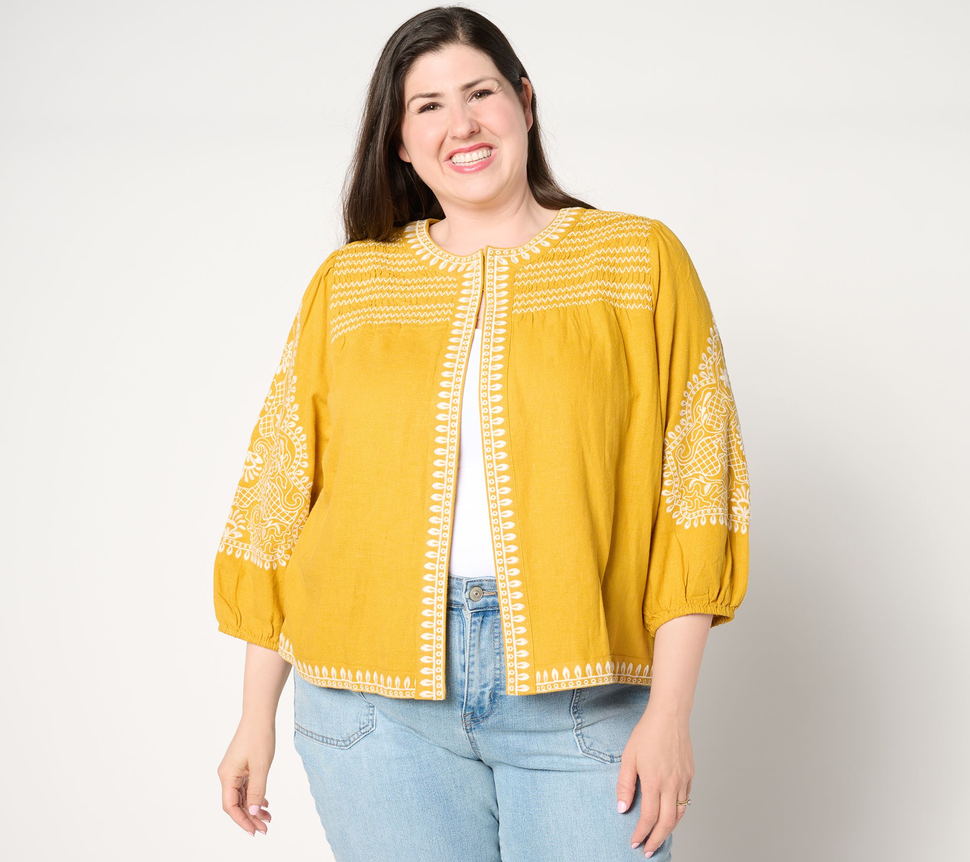 "As Is" BEAUTIFUL by Lawrence Zarian Embroidered Novelty Jacket