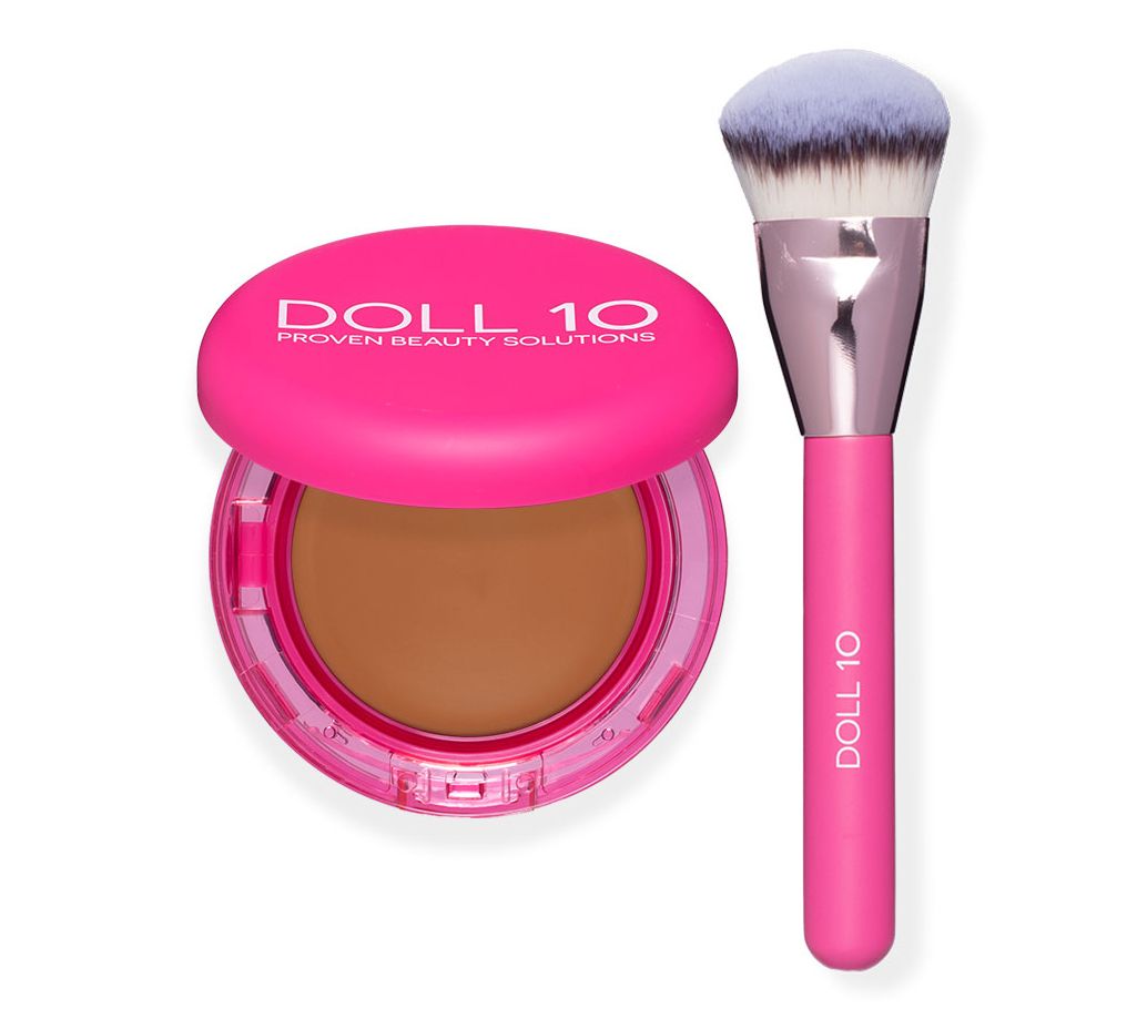 Doll 10 Peptide Bounce Balm Foundation with Brush