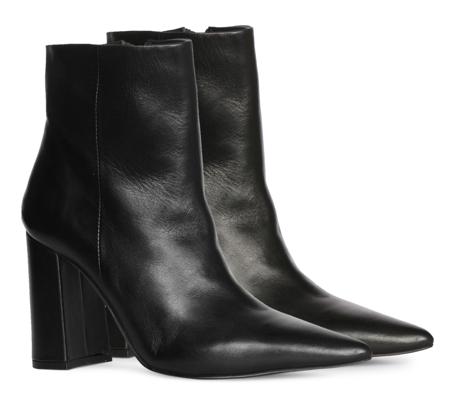 Saint G Leather Pointy Toe Heel Bootie-Hana