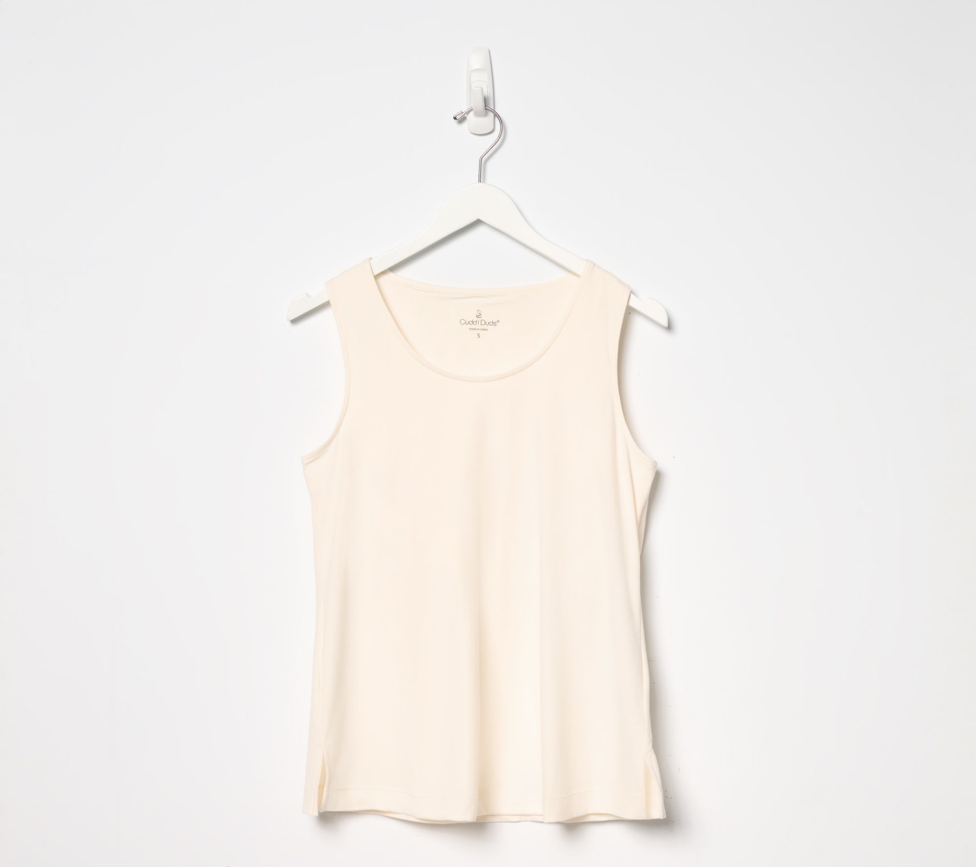 Cuddl Duds Flexwear Tank with Built-in Shelf Bra