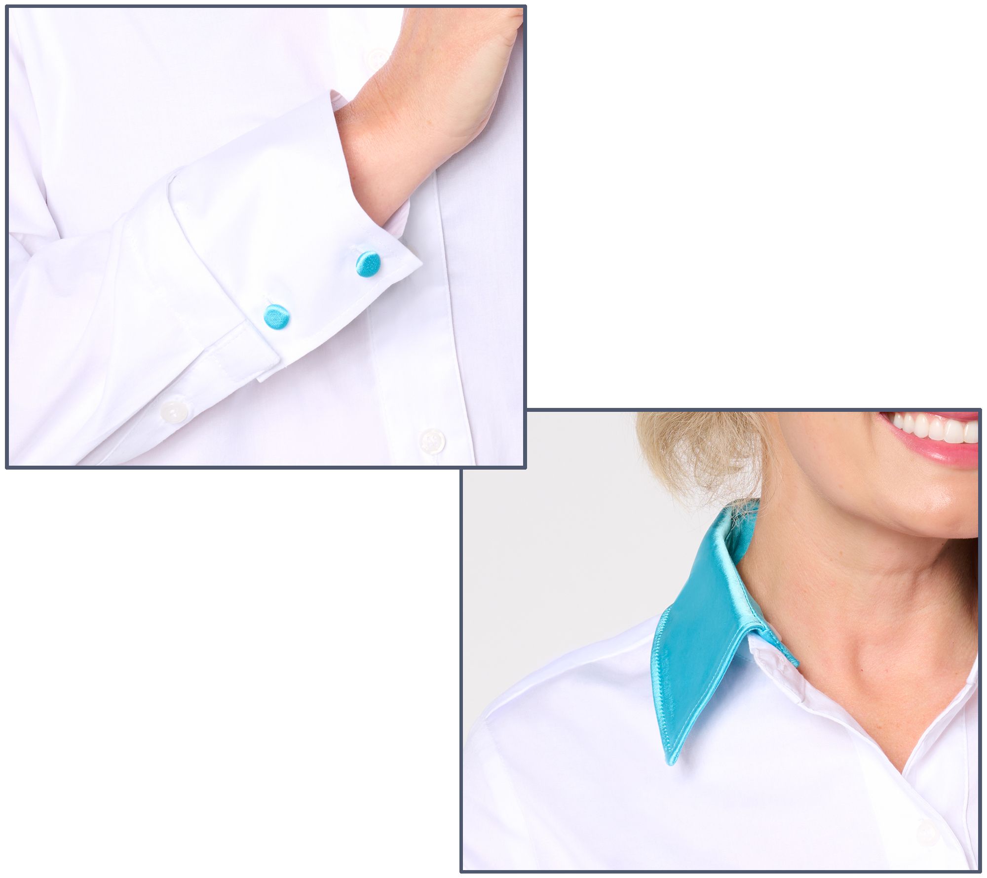 "As Is" by Stacy London Addable Satin Collar & Cuffs