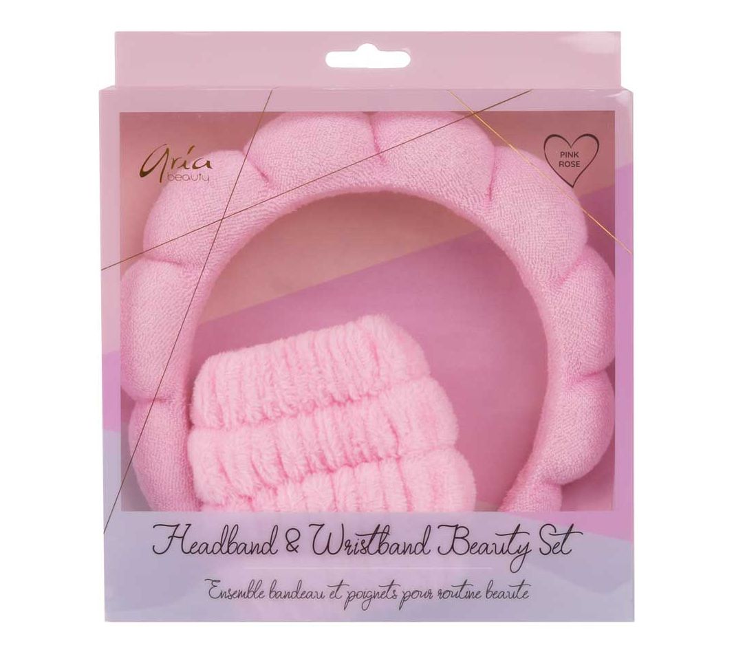 Aria Headband and Wristband Beauty Set