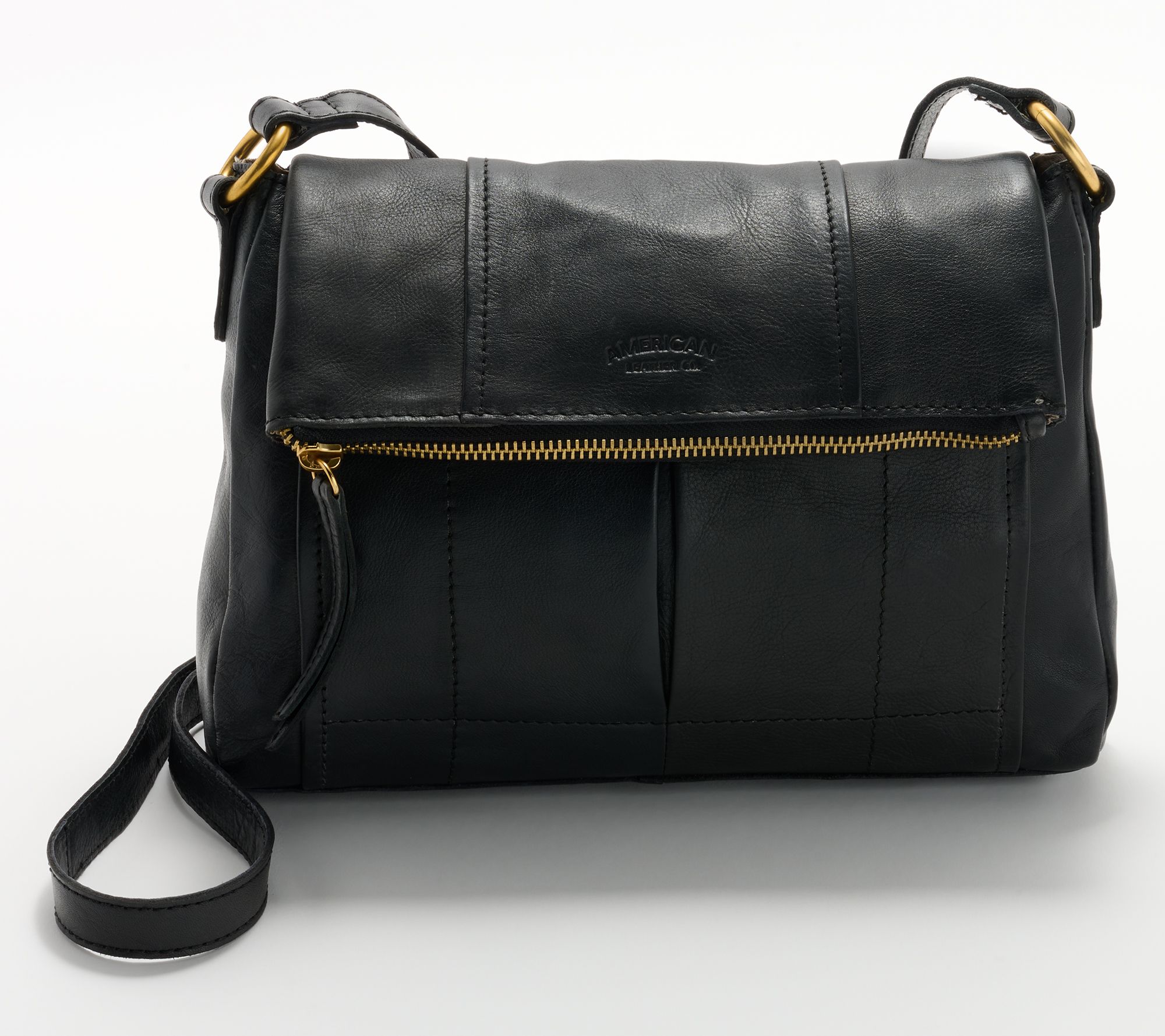 American Leather Co. Leather Lee Double Entry Crossbody
