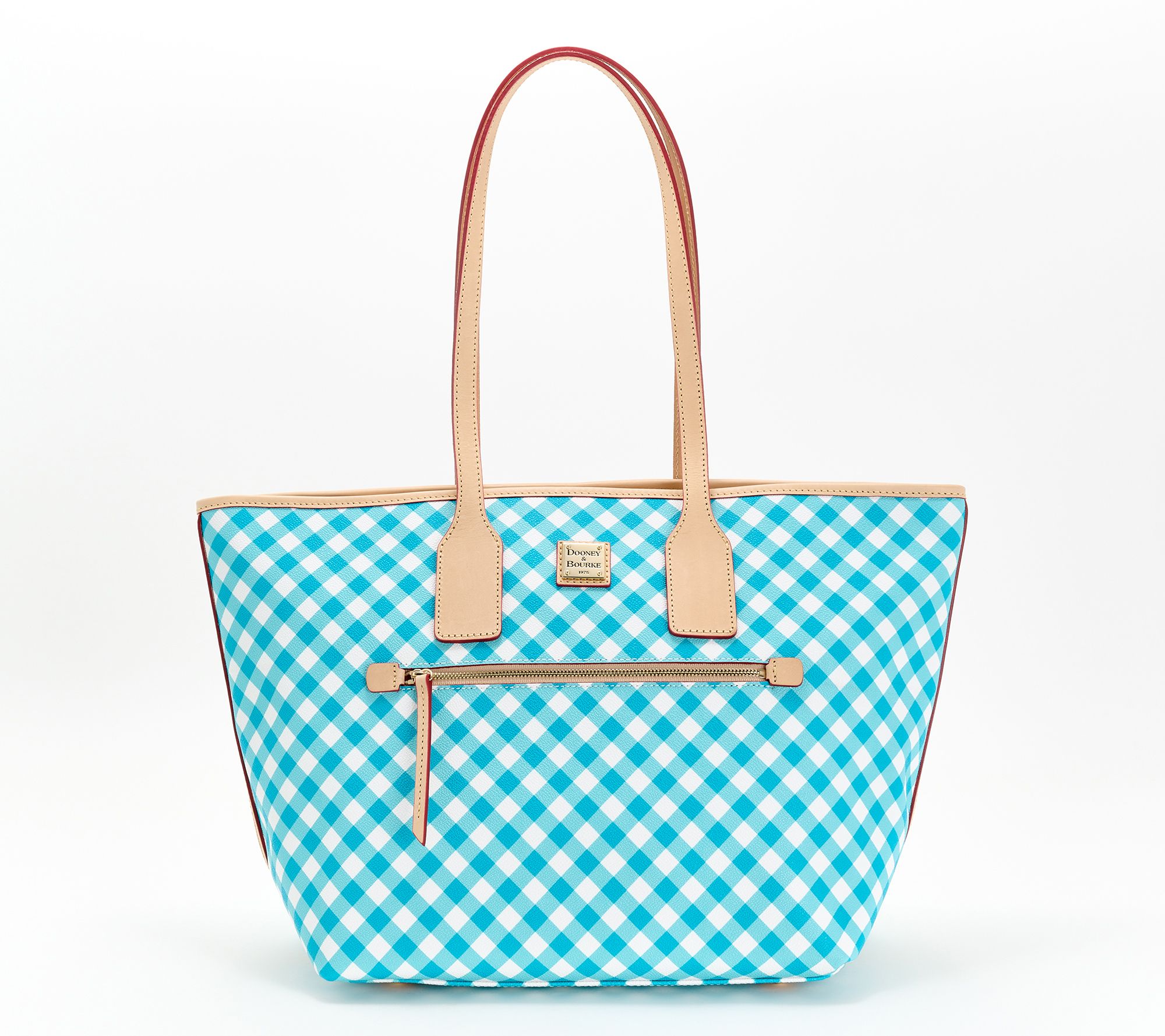 Dooney & Bourke Coated Cotton Gingham Large Tote