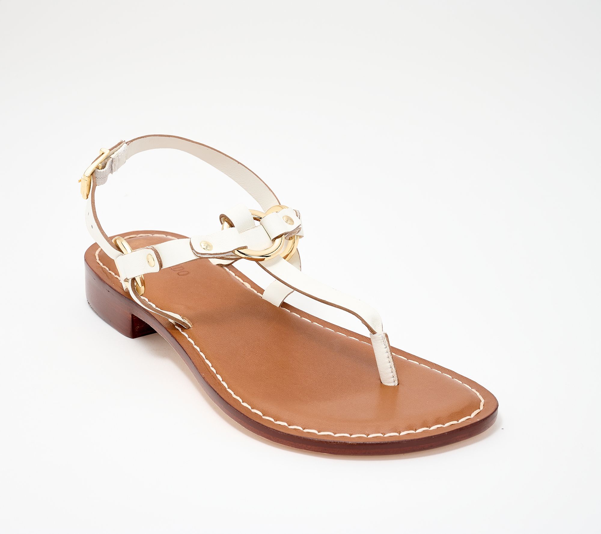 Bernardo Leather Ankle Strap Sandals - Tuni