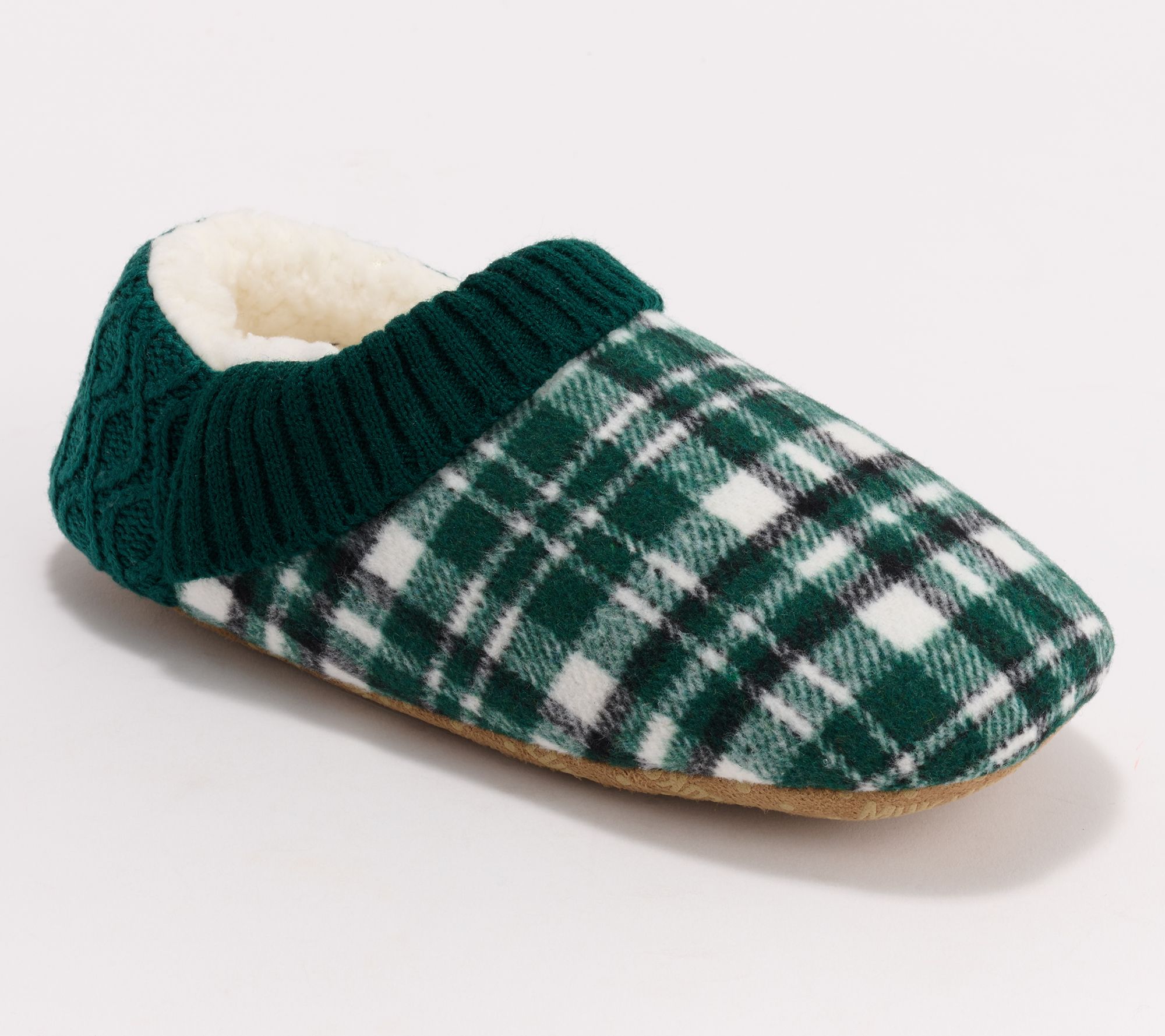 "As Is" MUK LUKS Step-In Soft Sole Flannel Slipper