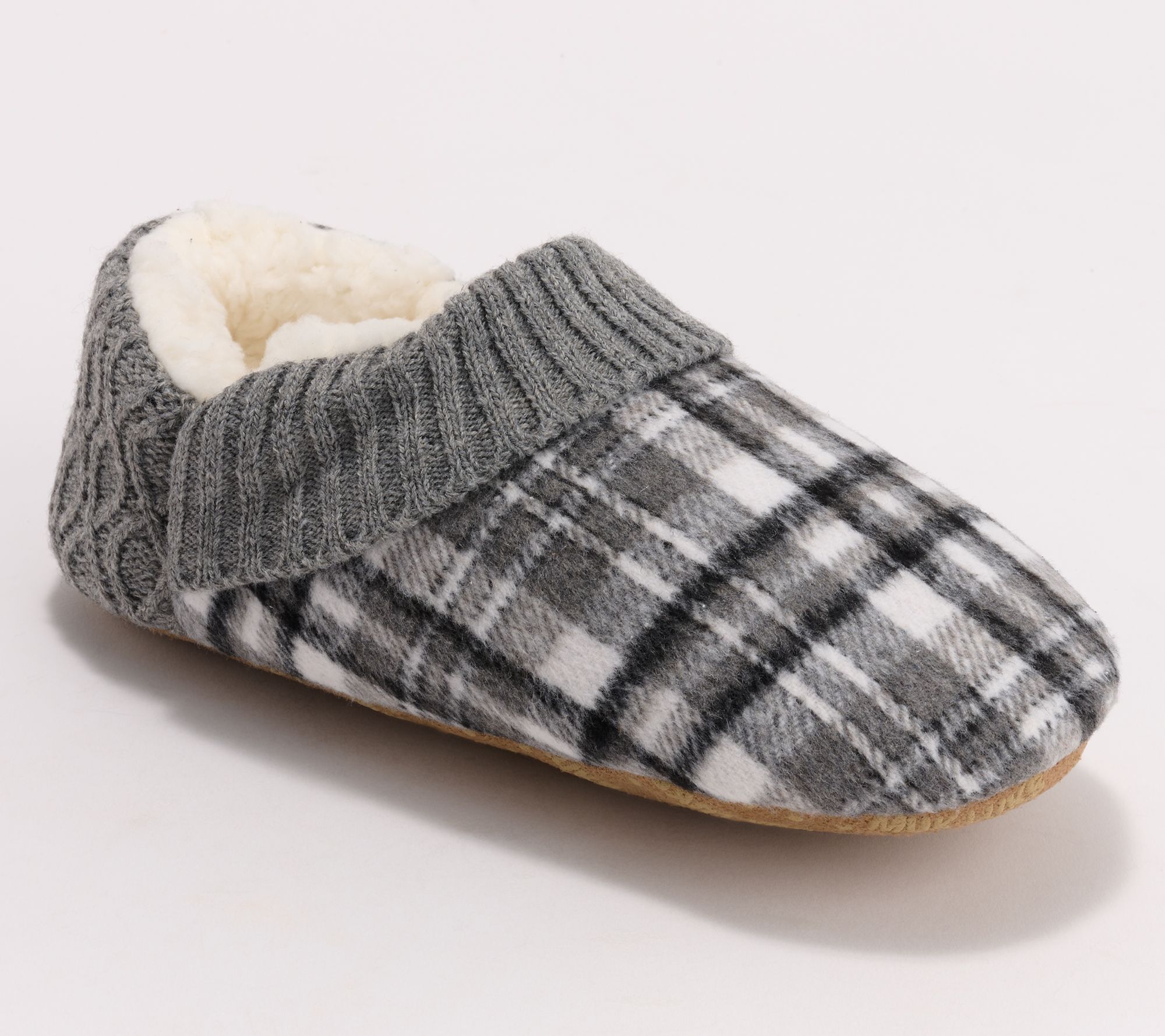 "As Is" MUK LUKS Step-In Soft Sole Flannel Slipper