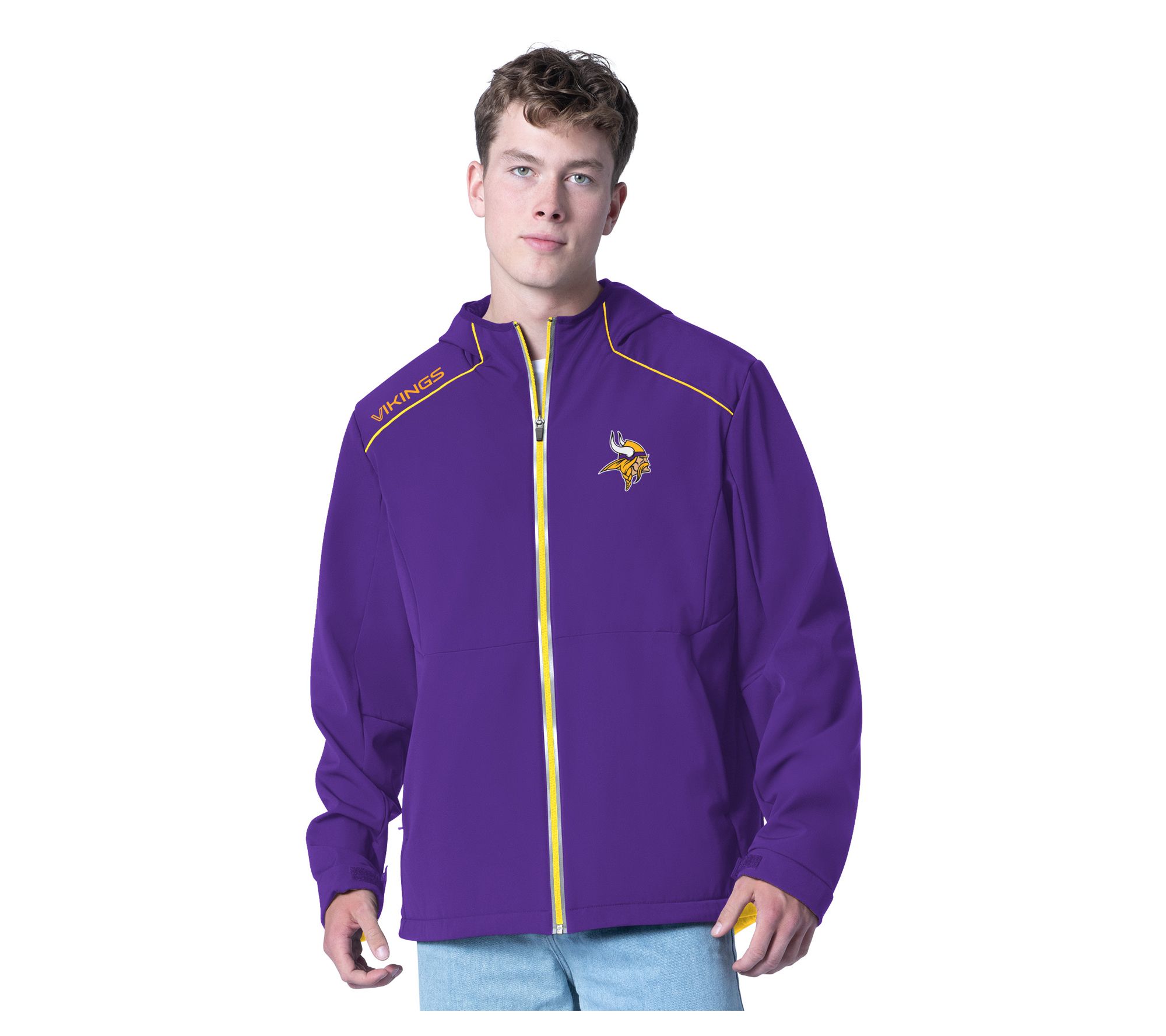 NFL Officially Licensed Soft Shell Jacket with Hood