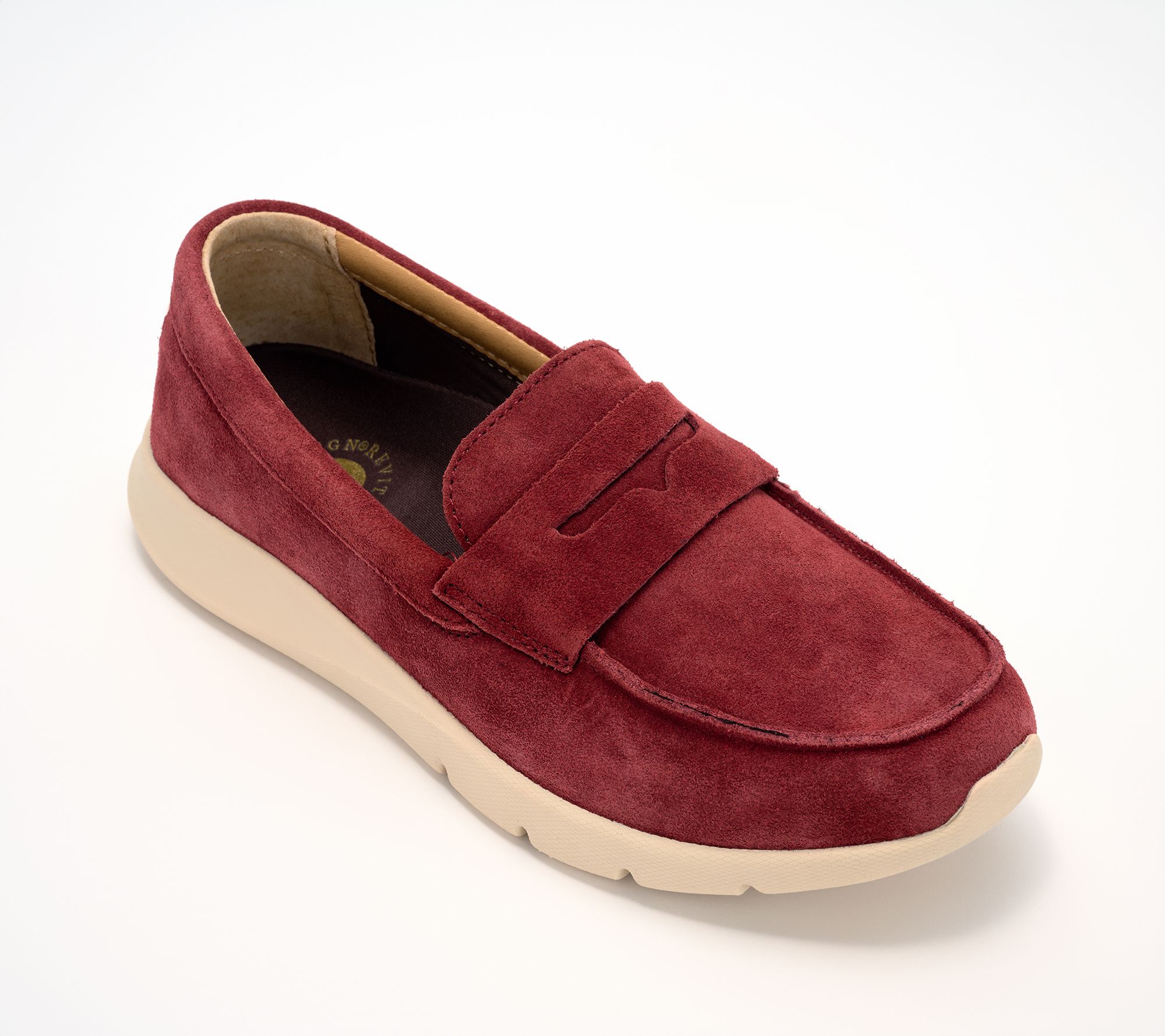 Revitalign Orthotic Suede Slip-Ons - Panorama