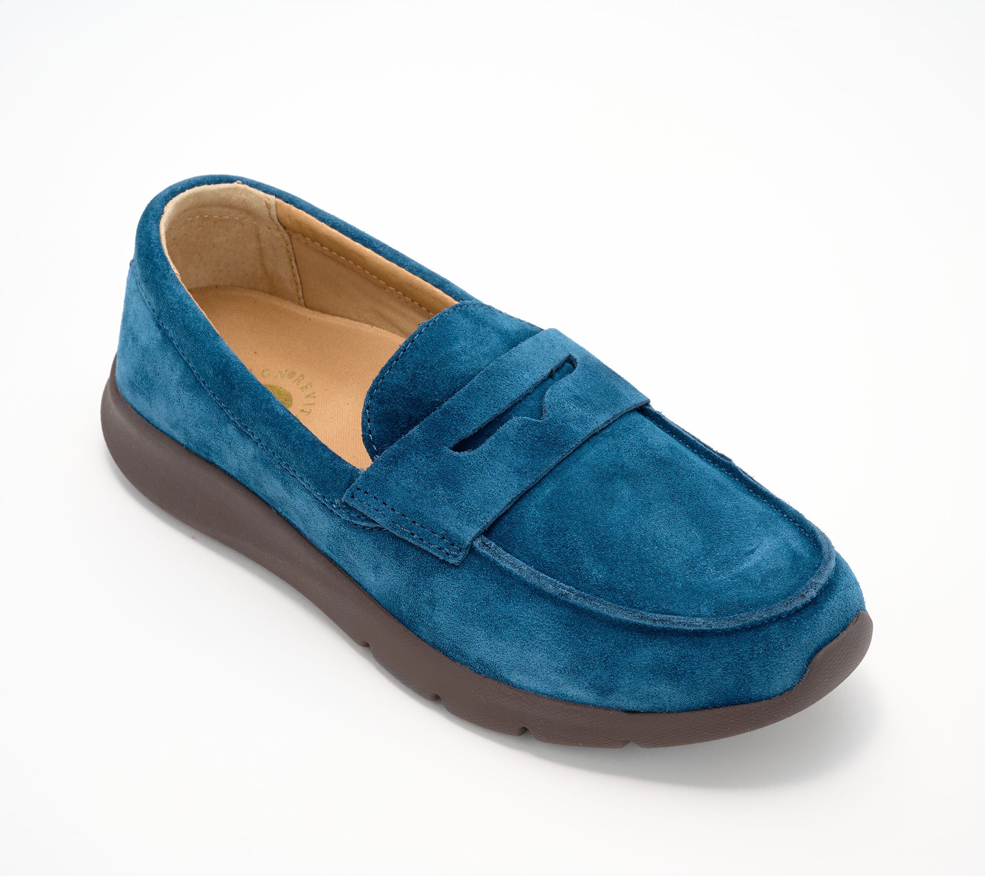 Revitalign Orthotic Suede Slip-Ons - Panorama