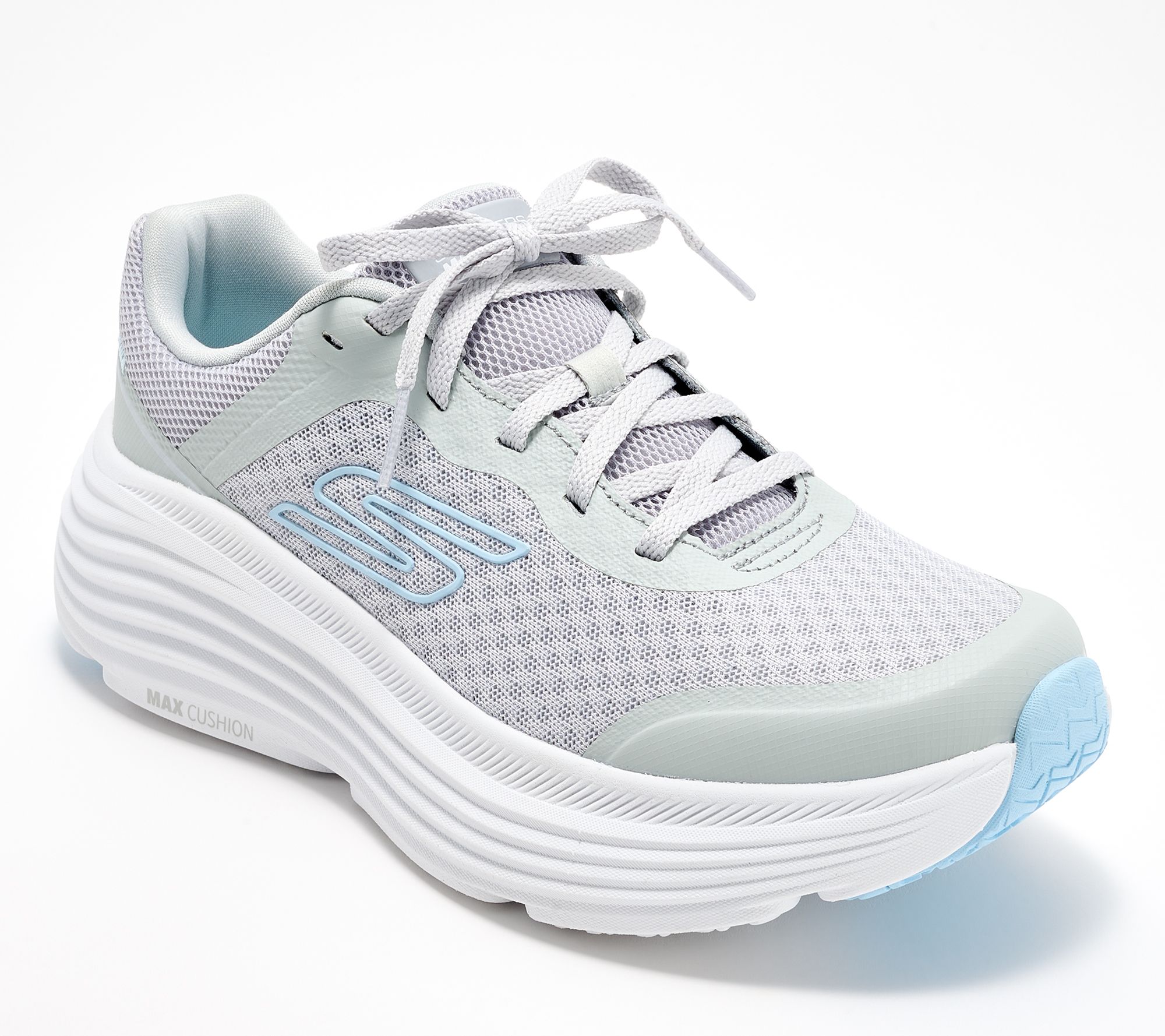 "As Is" Skechers Max Cushioning Mesh Lace Up Sneakers