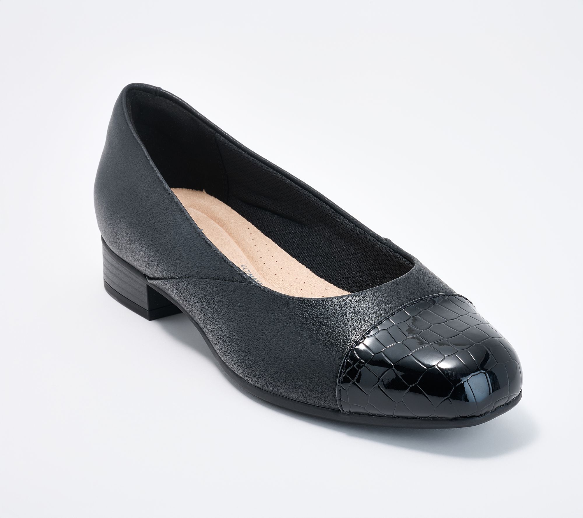 Clarks Collection Leather Flats - Juliet Rise