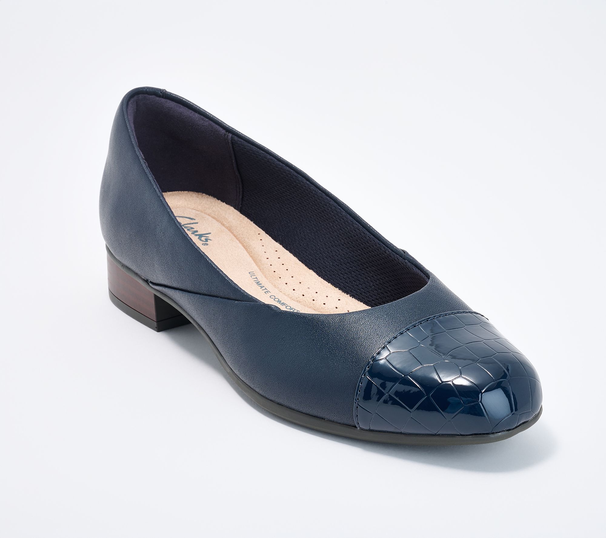 Clarks Collection Leather Flats - Juliet Rise