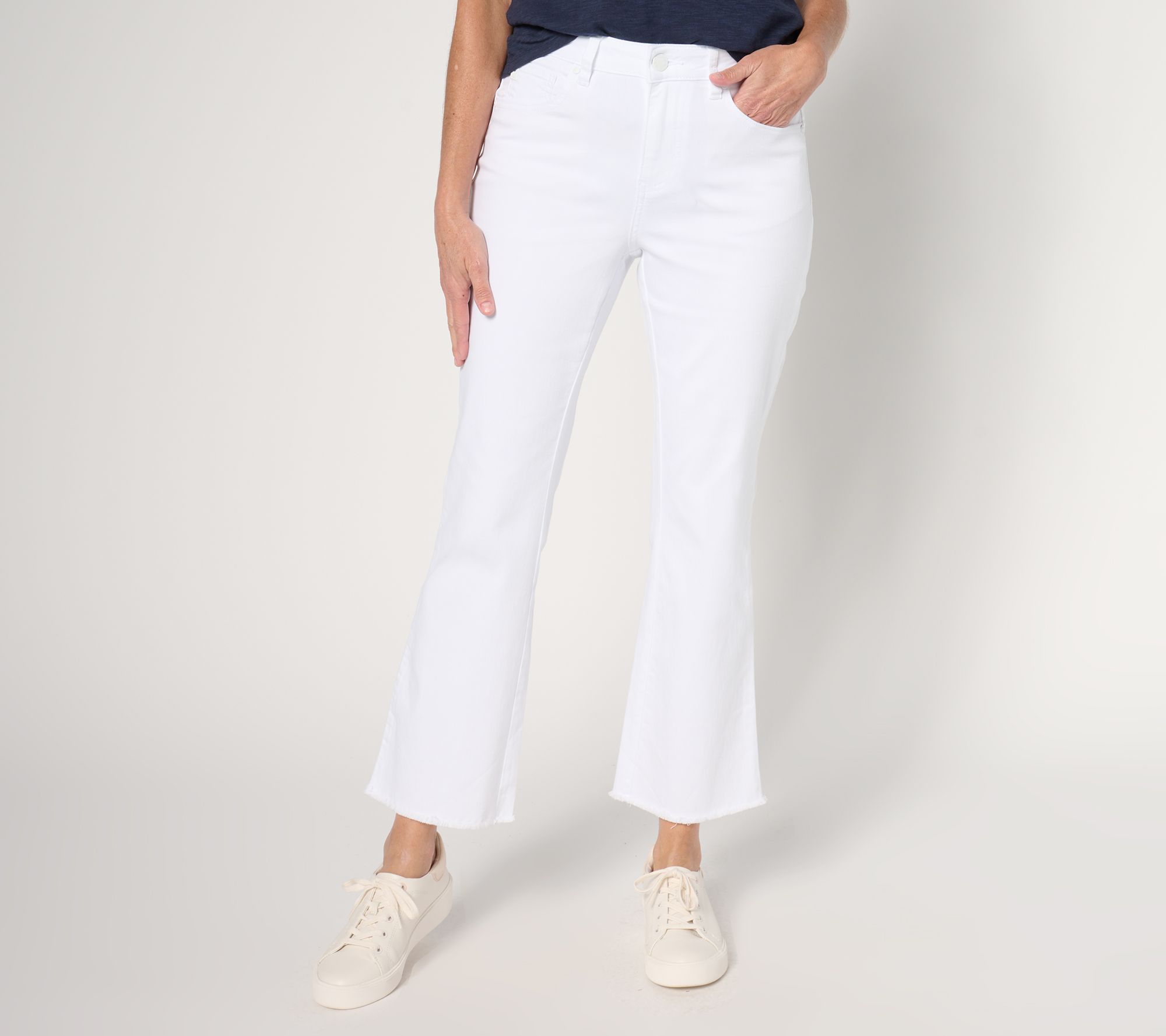 "As Is" Belle by Kim Gravel Tall TripleLuxe Twill Ankle Flare Jean