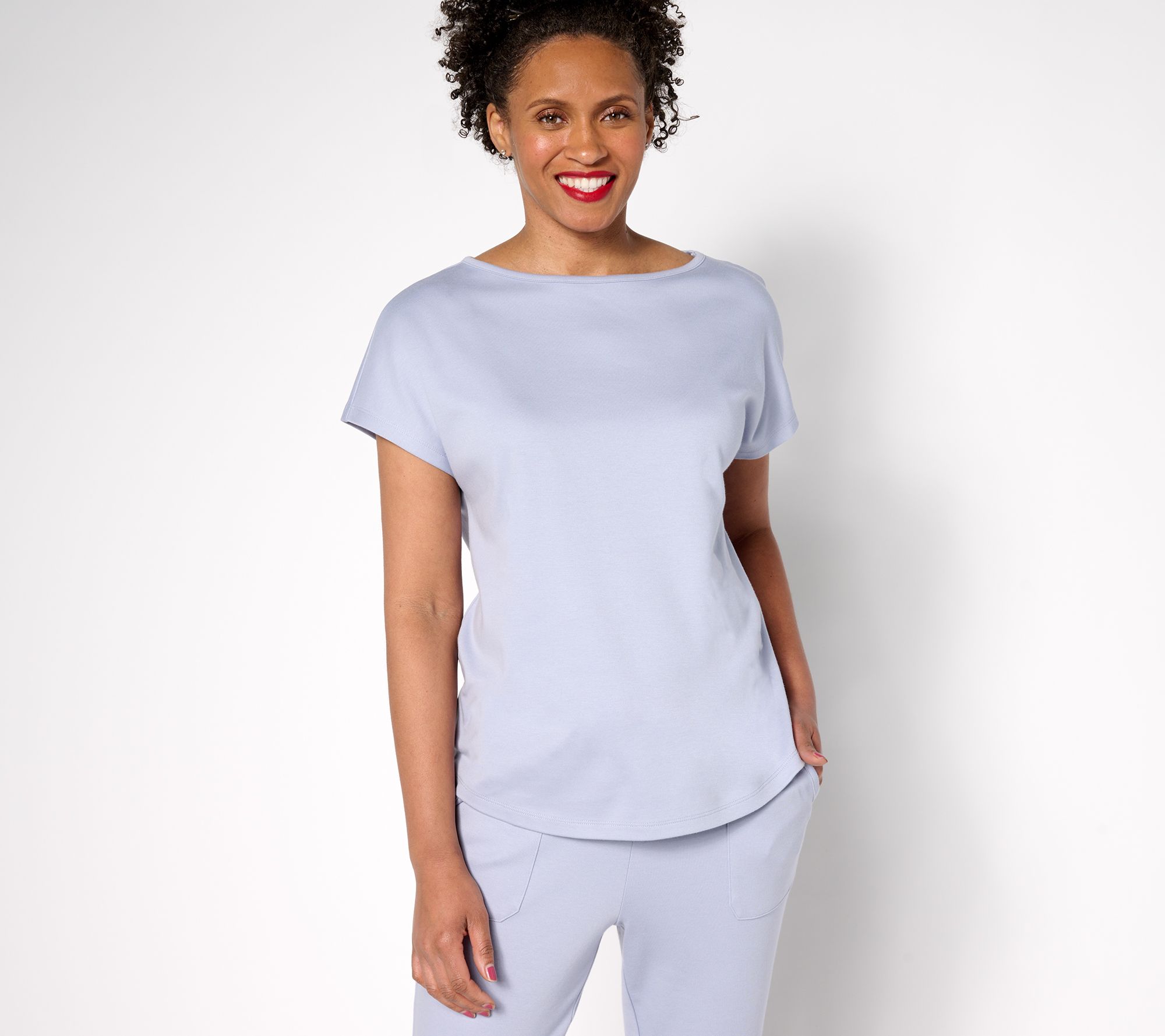 "As Is" Martha Stewart Signature Essentials Tee Dolman Sleeve