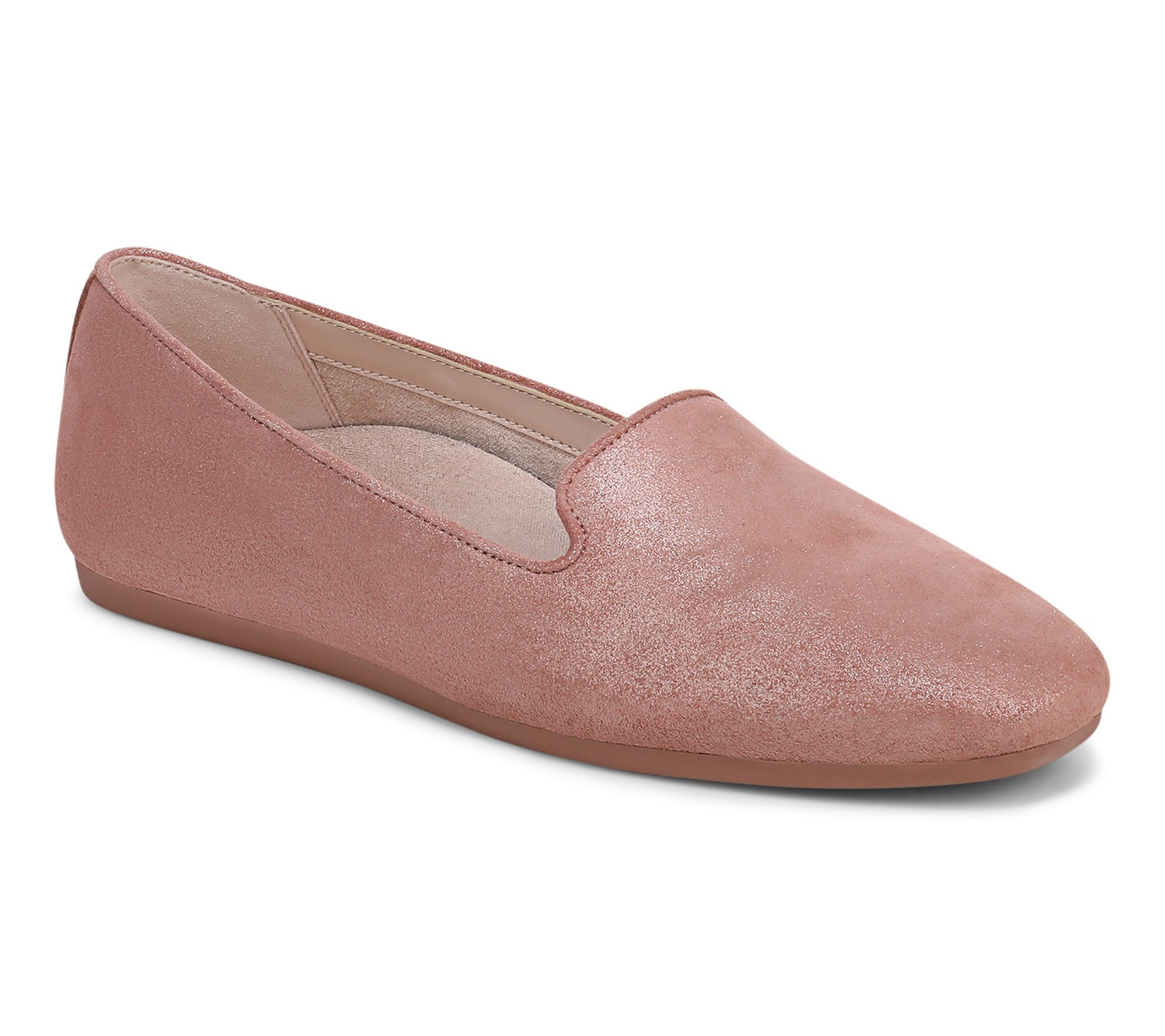 Vionic Vio Motion Leather Slip-Ons - Coral