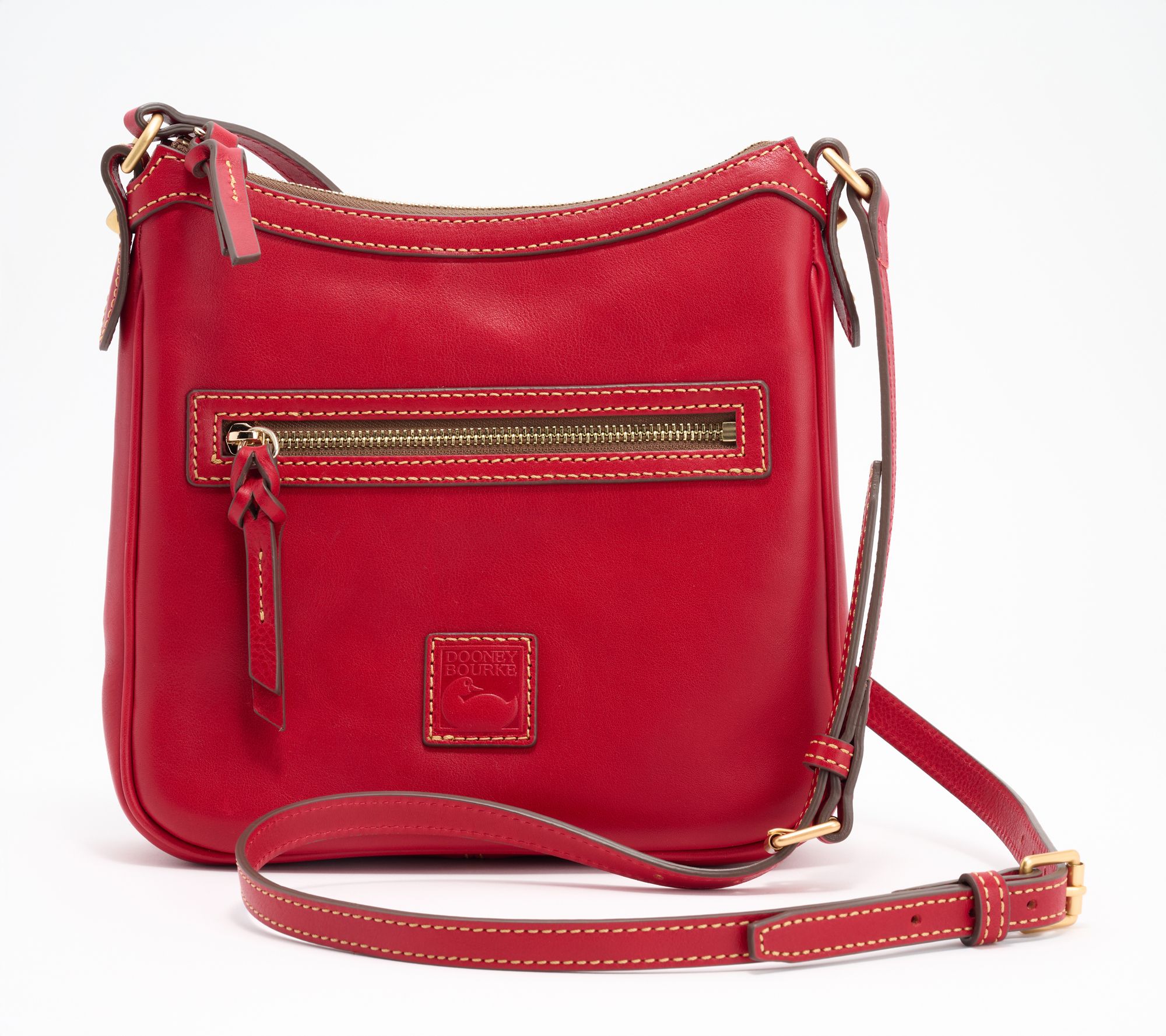 "As Is" Dooney & Bourke Florentine Leather Pocket Crossbody