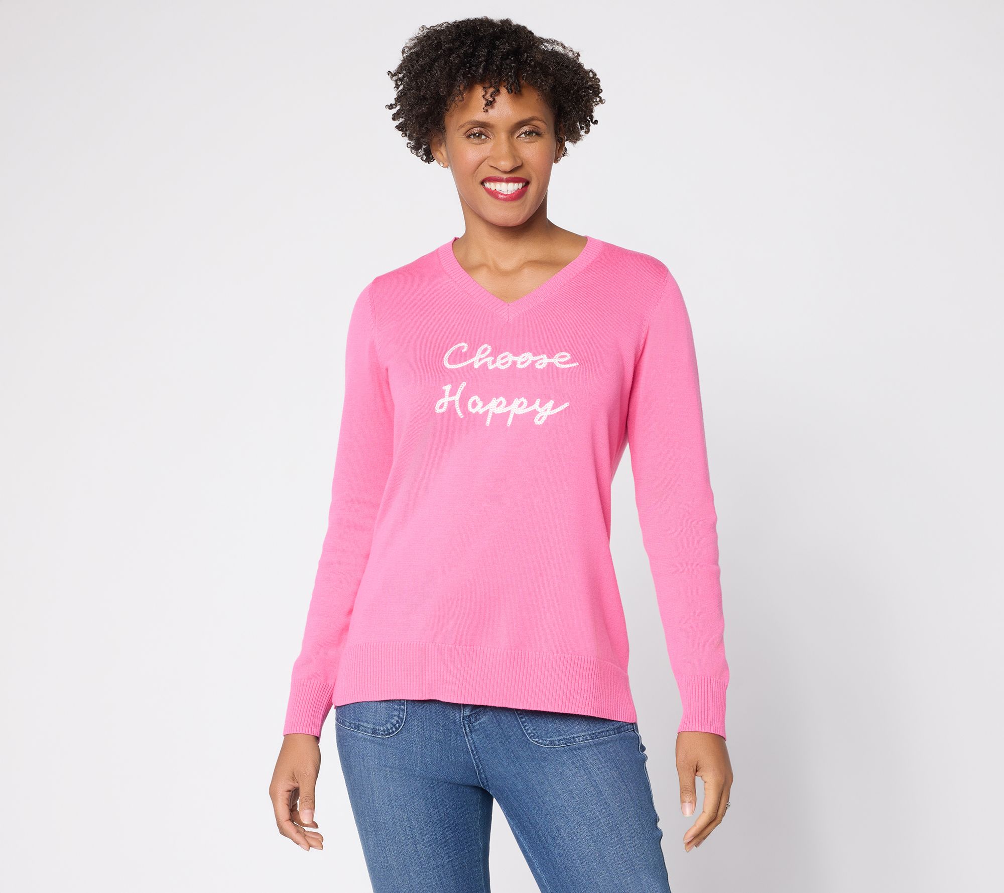  Belle by Kim Gravel Chic Speak Statement Sweater - A714887