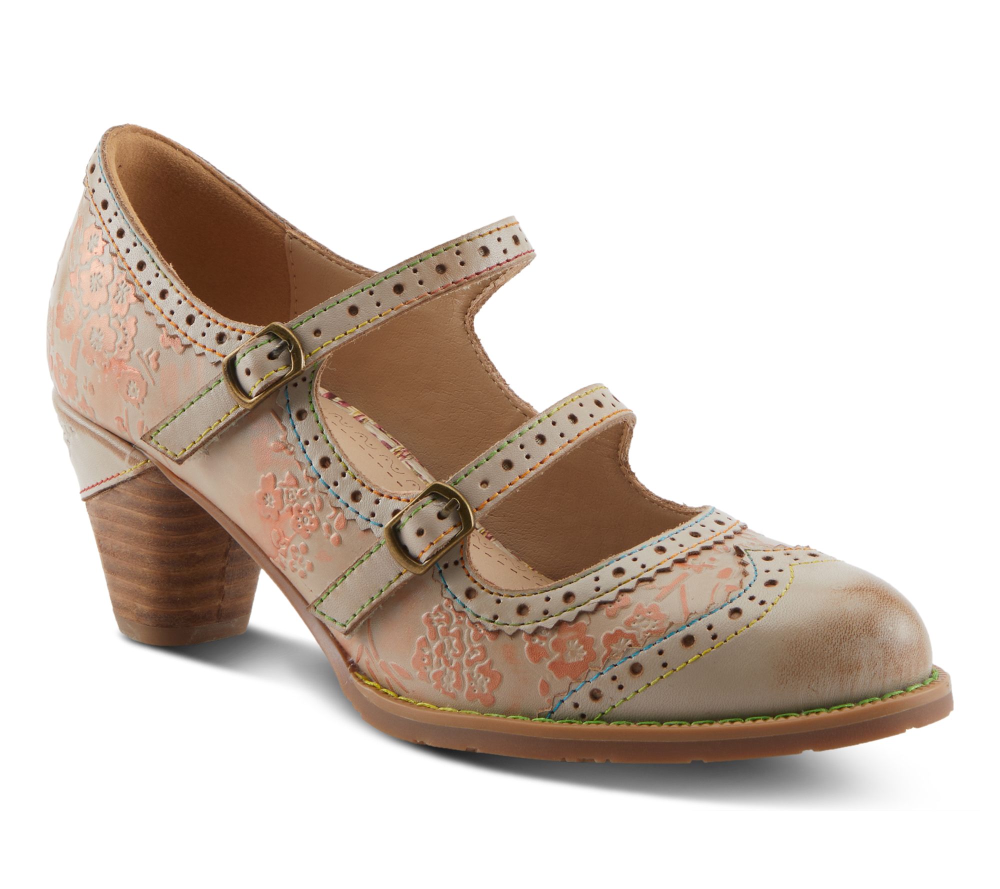L'Artiste by Spring Step Leather Mary Jane Shoes - Gaviria