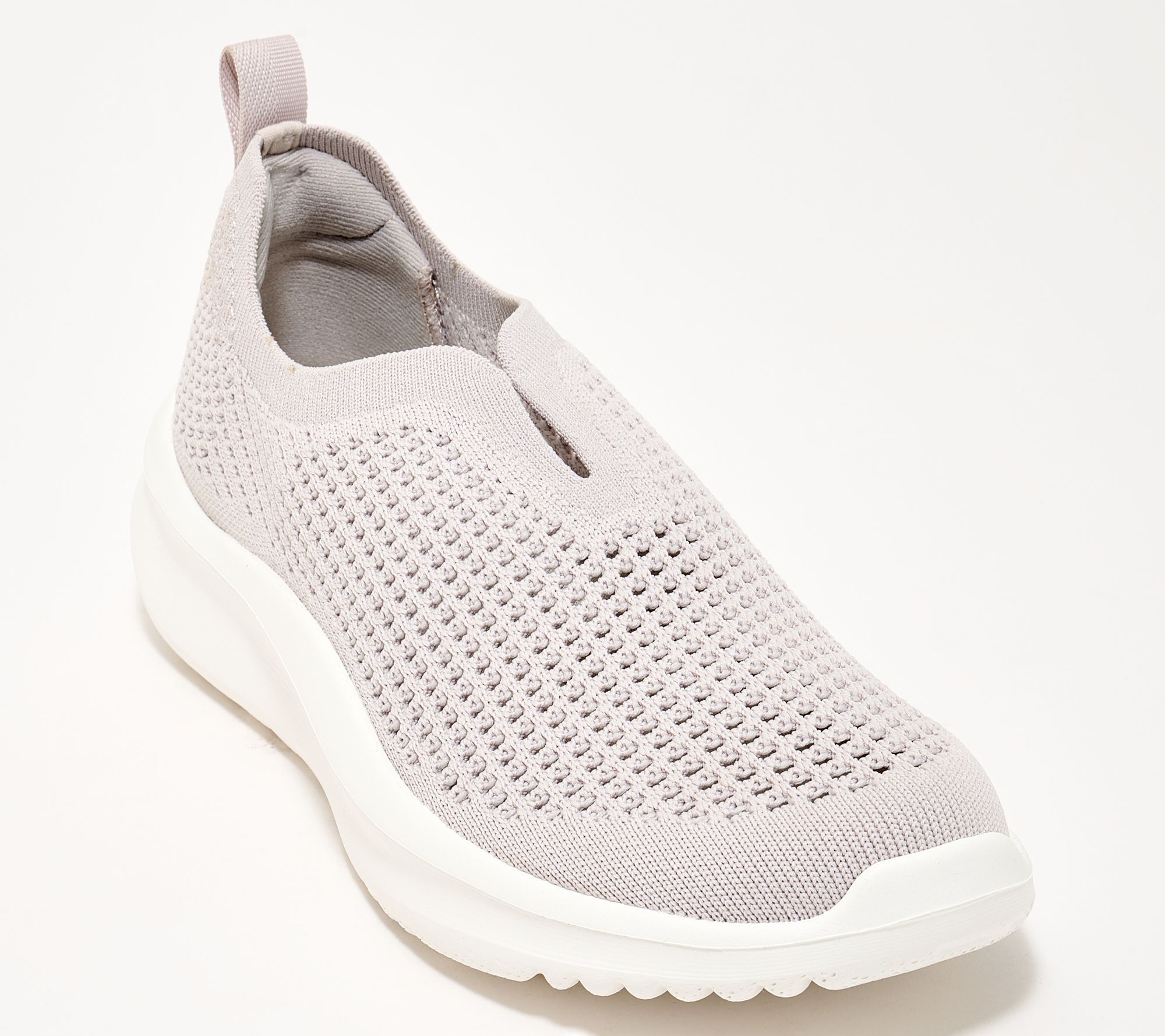 Clarks Cloudsteppers Perforated Slip-Ons -Solevana Knit