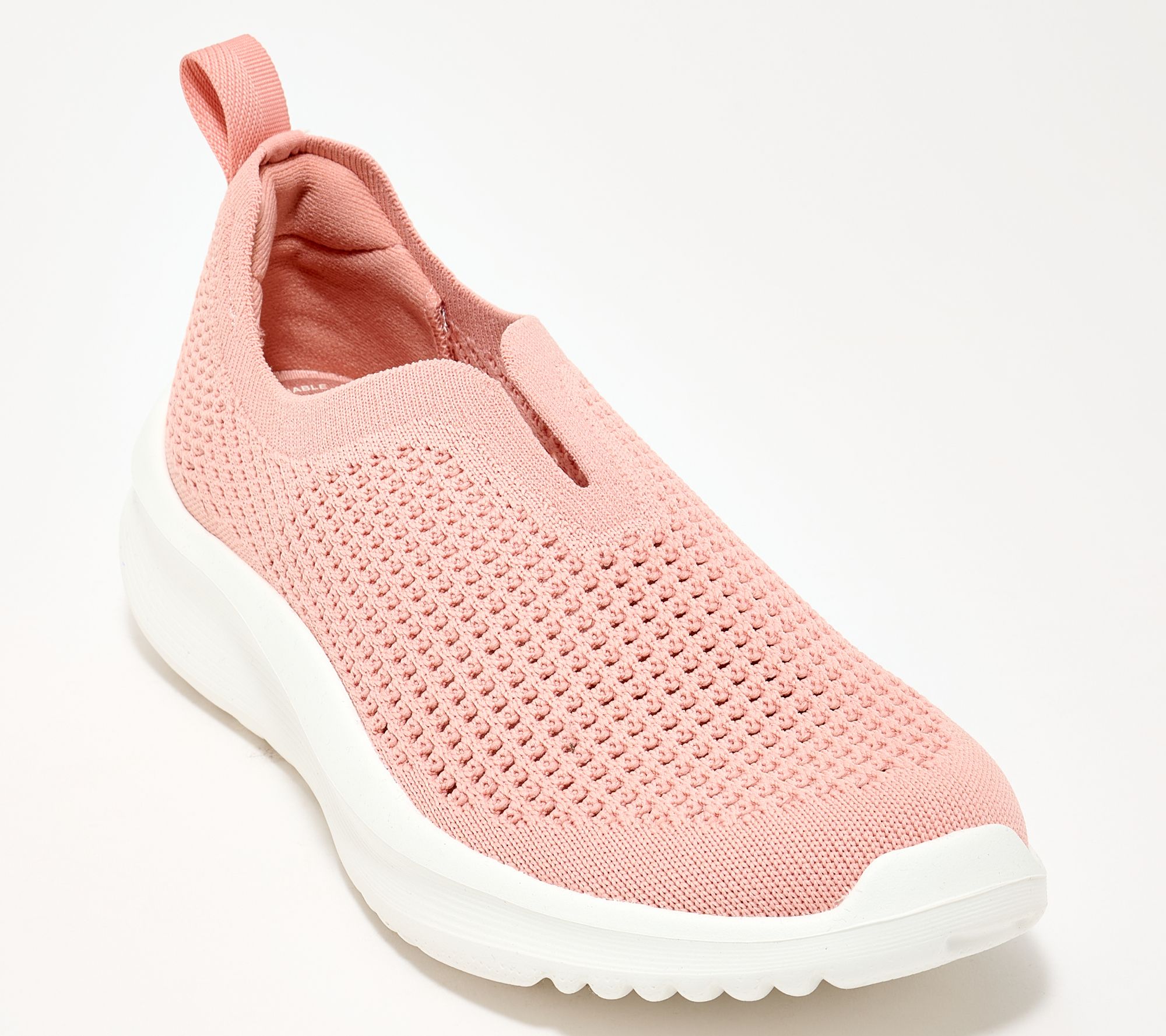 Clarks Cloudsteppers Perforated Slip-Ons -Solevana Knit