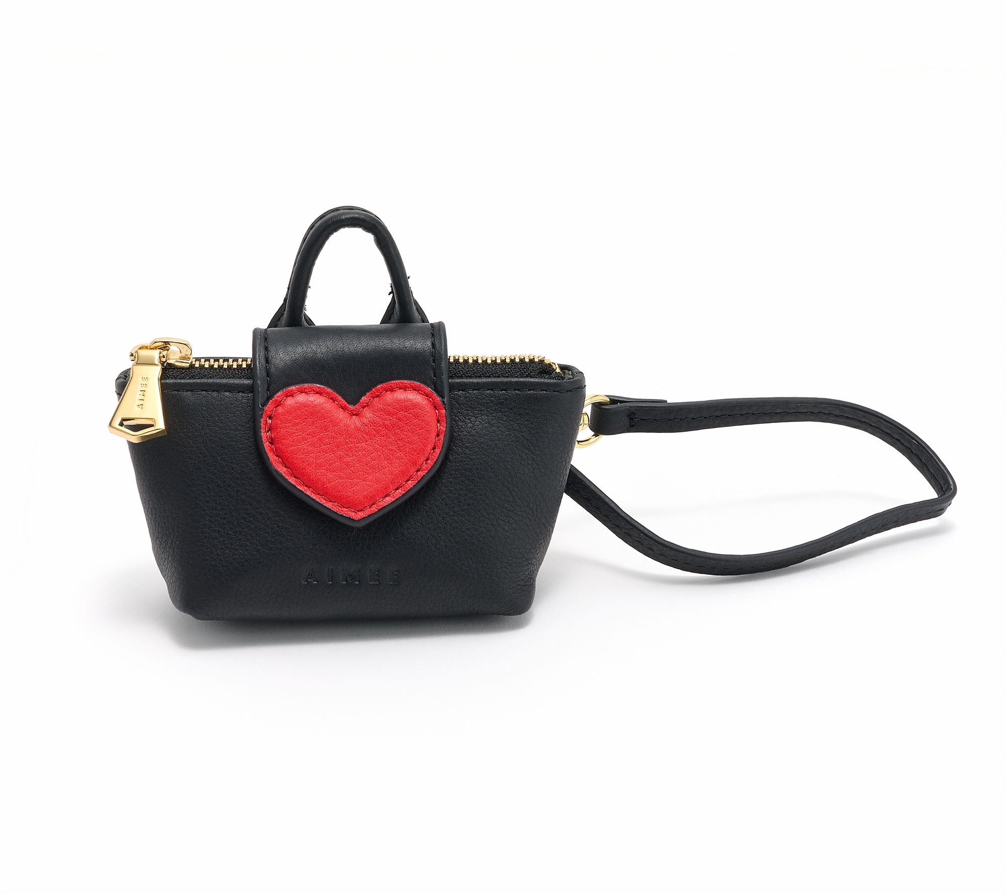 Aimee Kestenberg Leather Heart Breaker Pouch Wristlet
