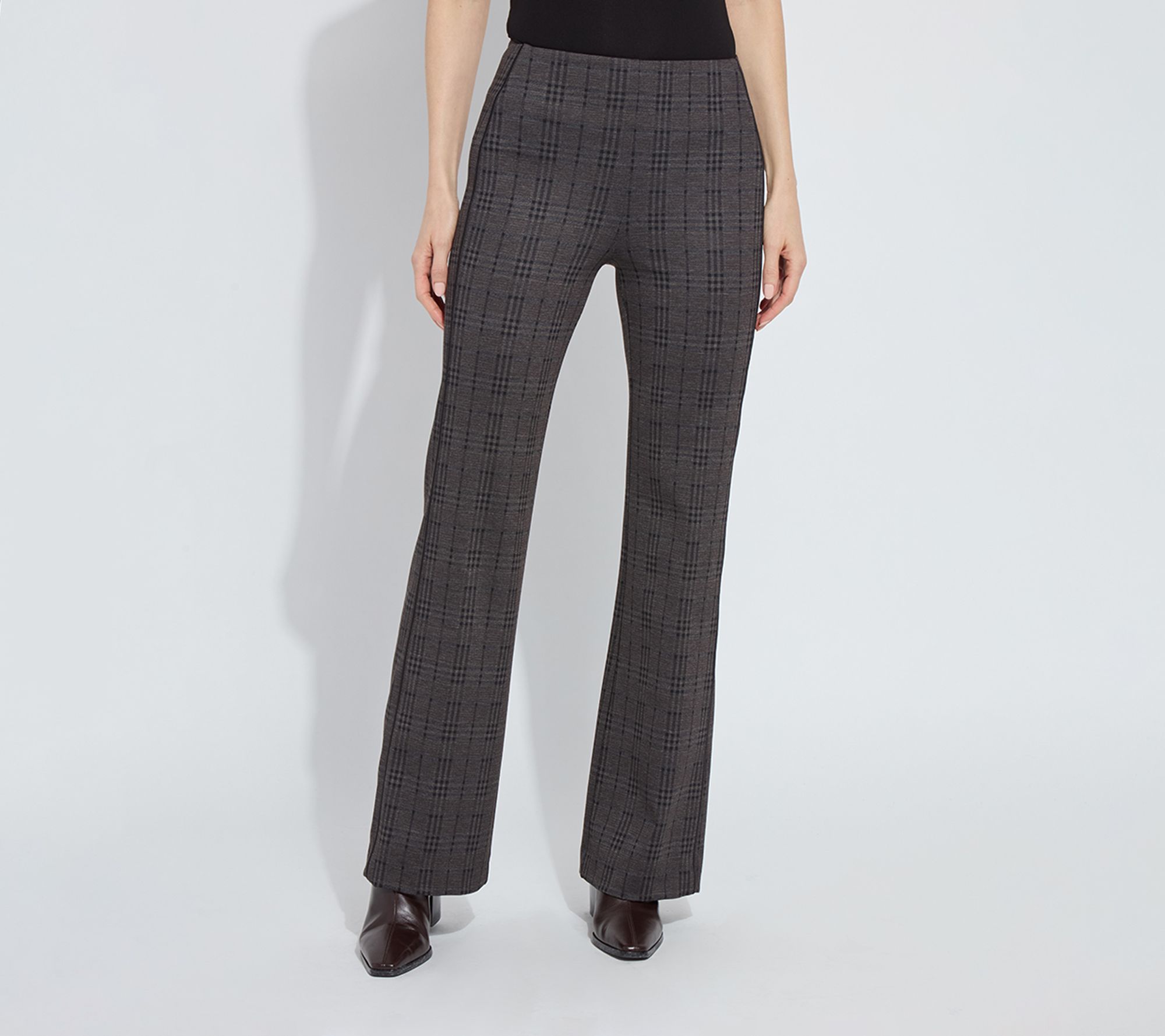 Lysse New York Patterned Ponte Trouser with Satin Piping