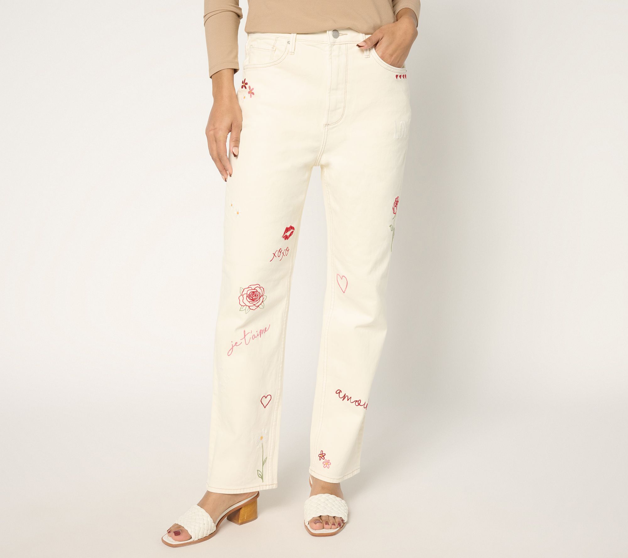 "As Is" Driftwood Jeans Love Notes Jordie Relaxed Straight Jean