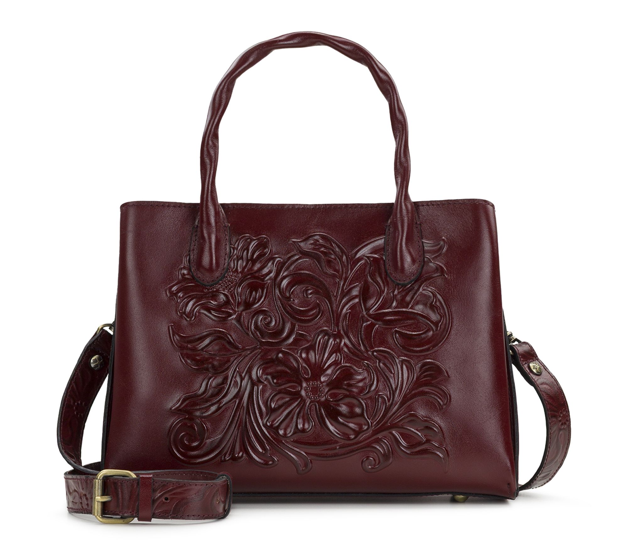 Patricia Nash Genovese Satchel - Classic Tooled