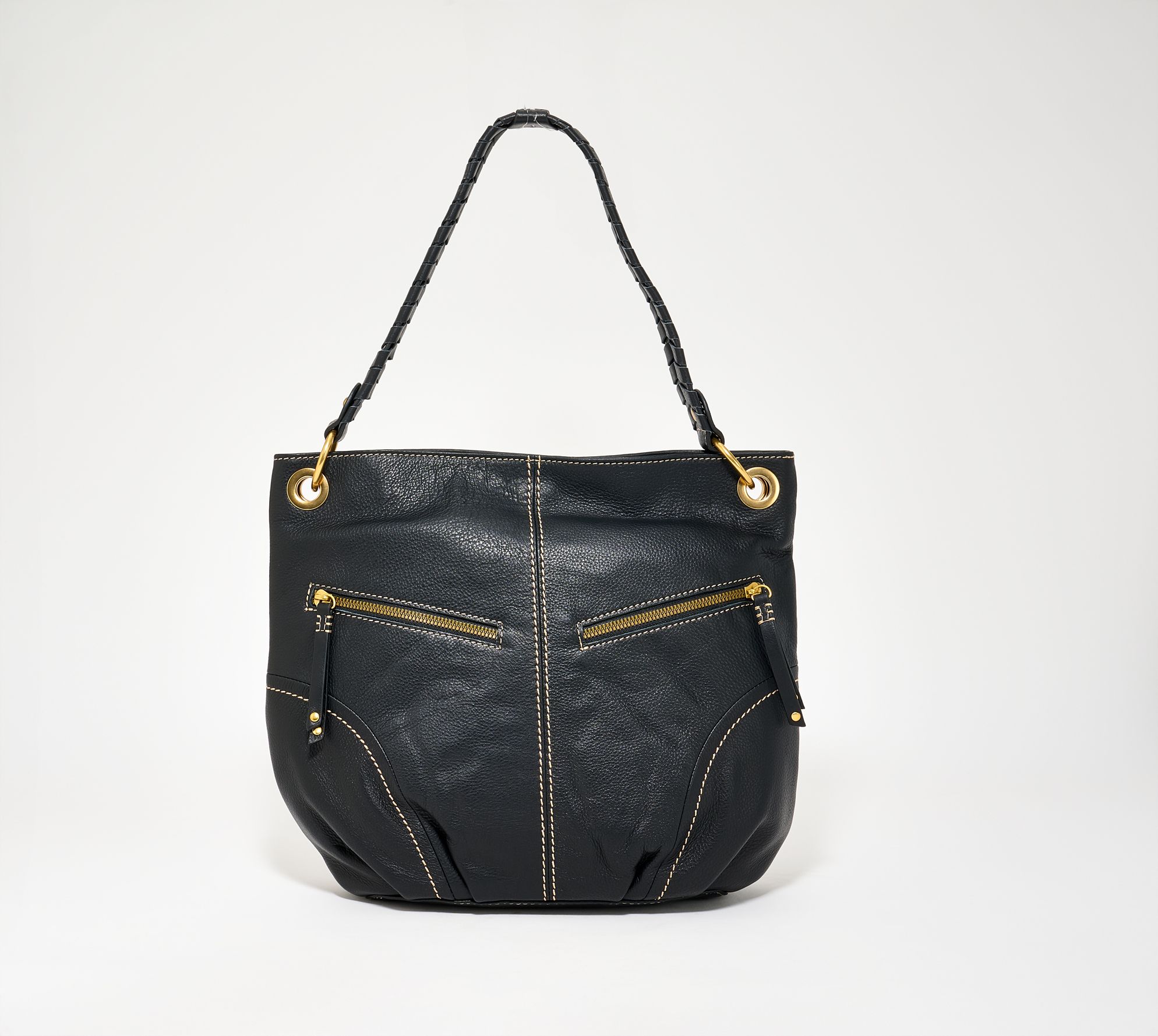 American Leather Co. Camden Leather Bucket Hobo
