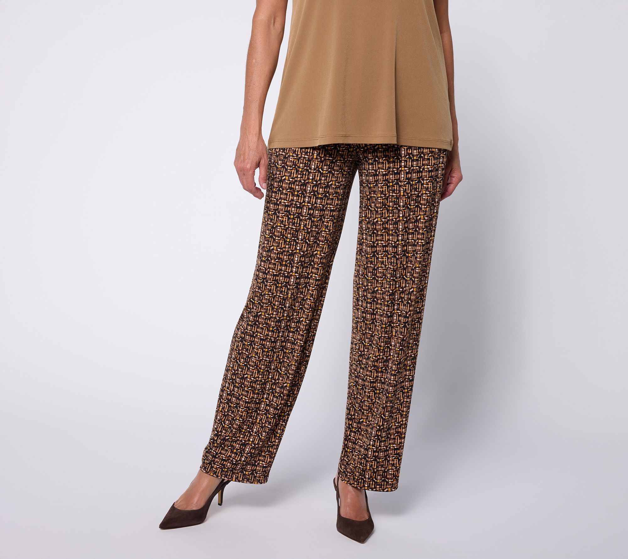 Sussan Graver Petite Printed Straight Leg Pants