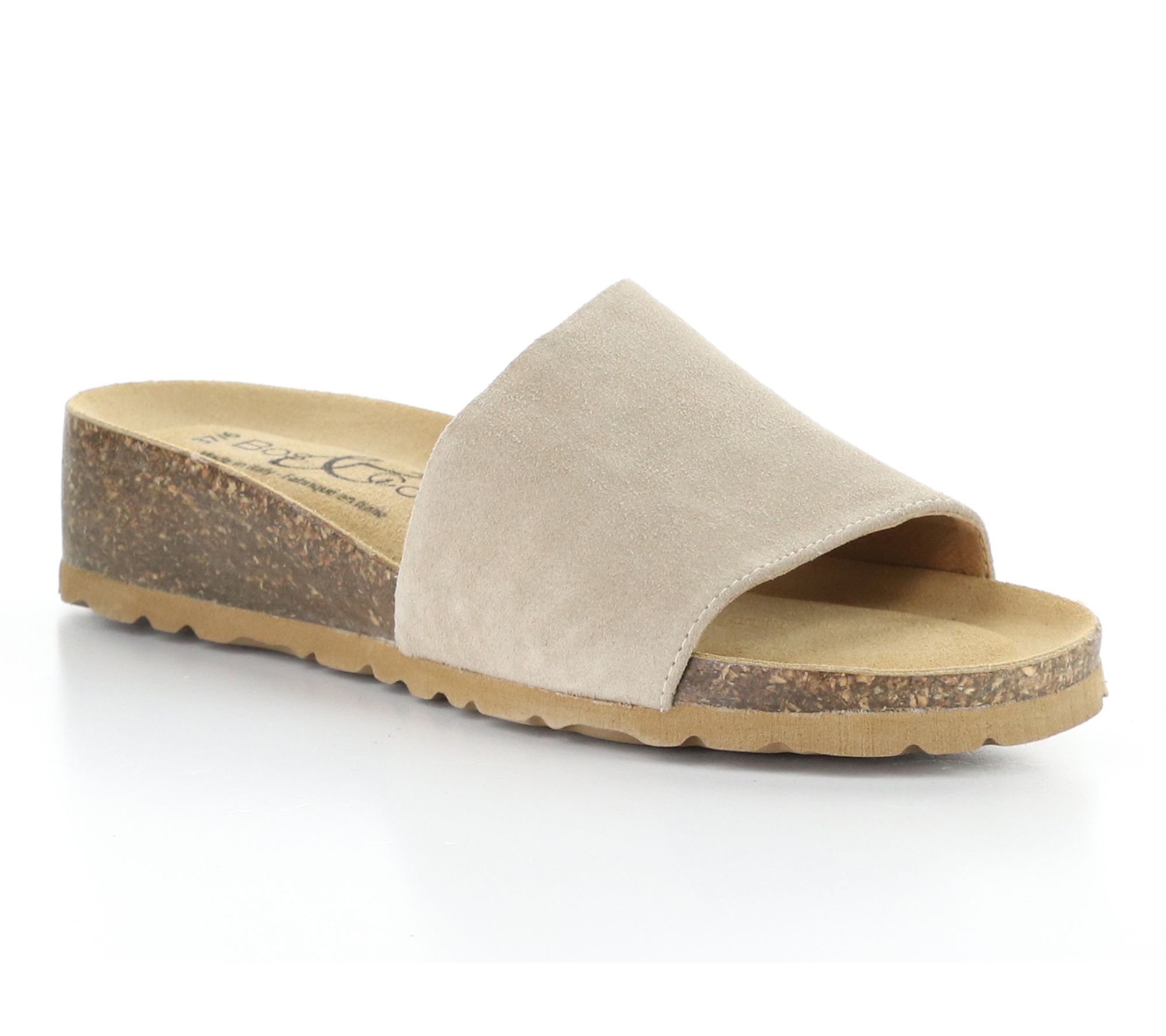 Bos. & Co. Suede Slide Sandals  - Lux