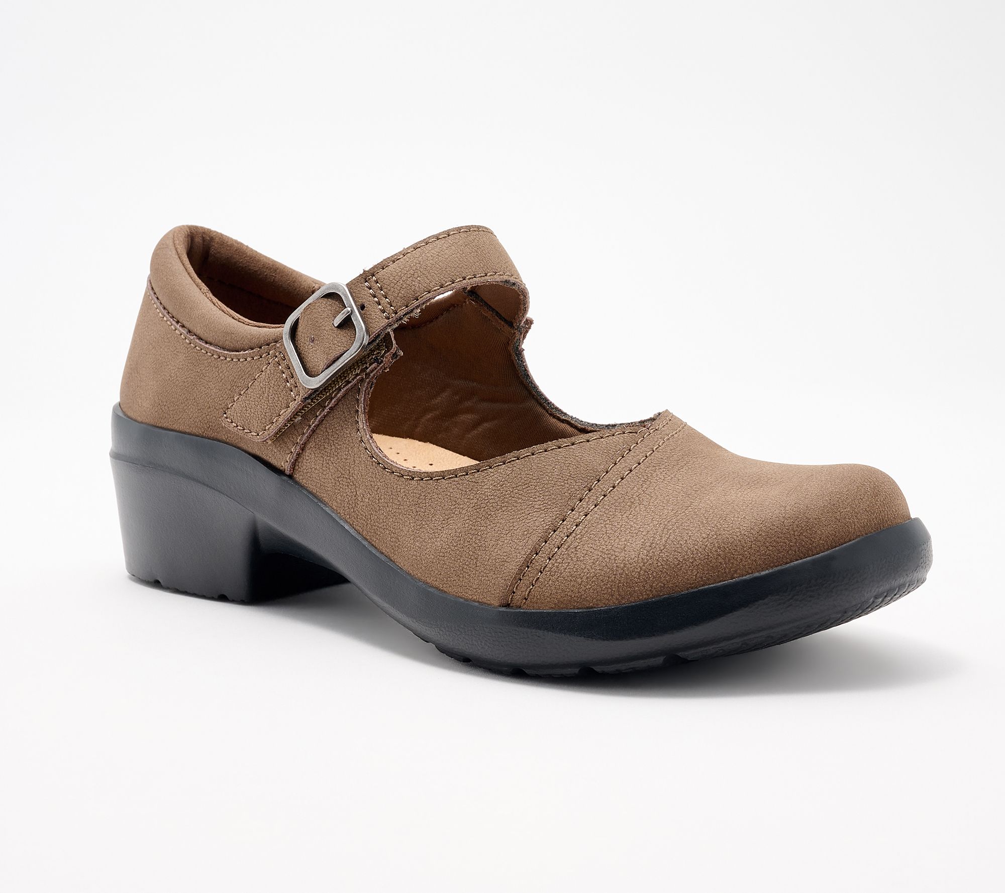 Clarks Collection Leather Mary-Janes -Angie Jane