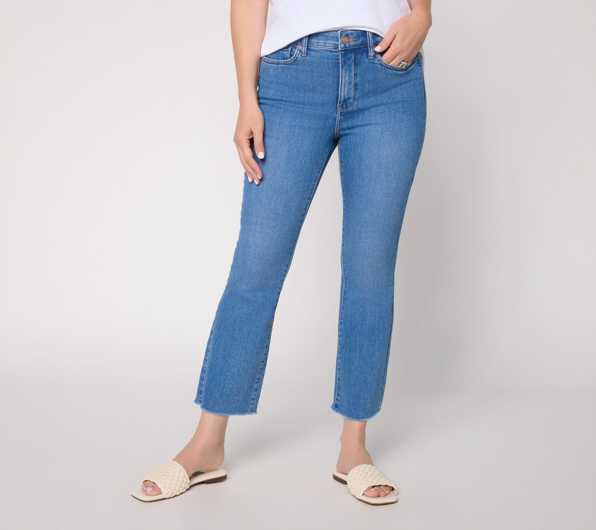 NYDJ Petite High Rise Billie Mini Boot Ankle Jean