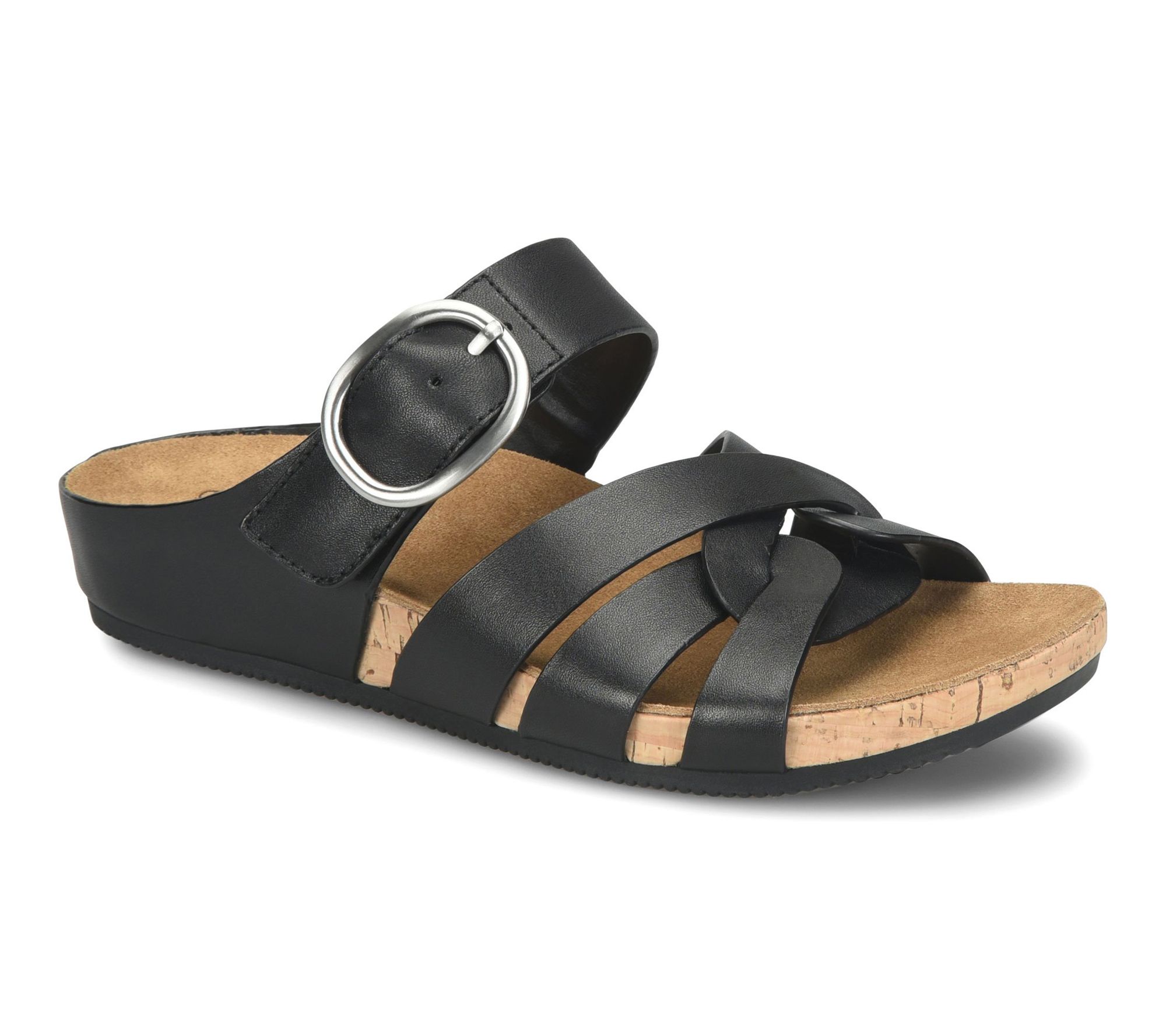 Comfortiva Woven Leather Wedge Sandal - Gianna