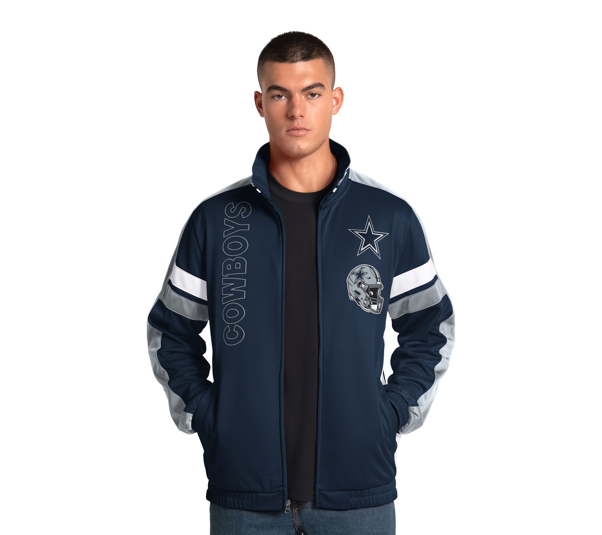  NFL Officially Licensed Dallas Men's  Full Zip Track Jacket