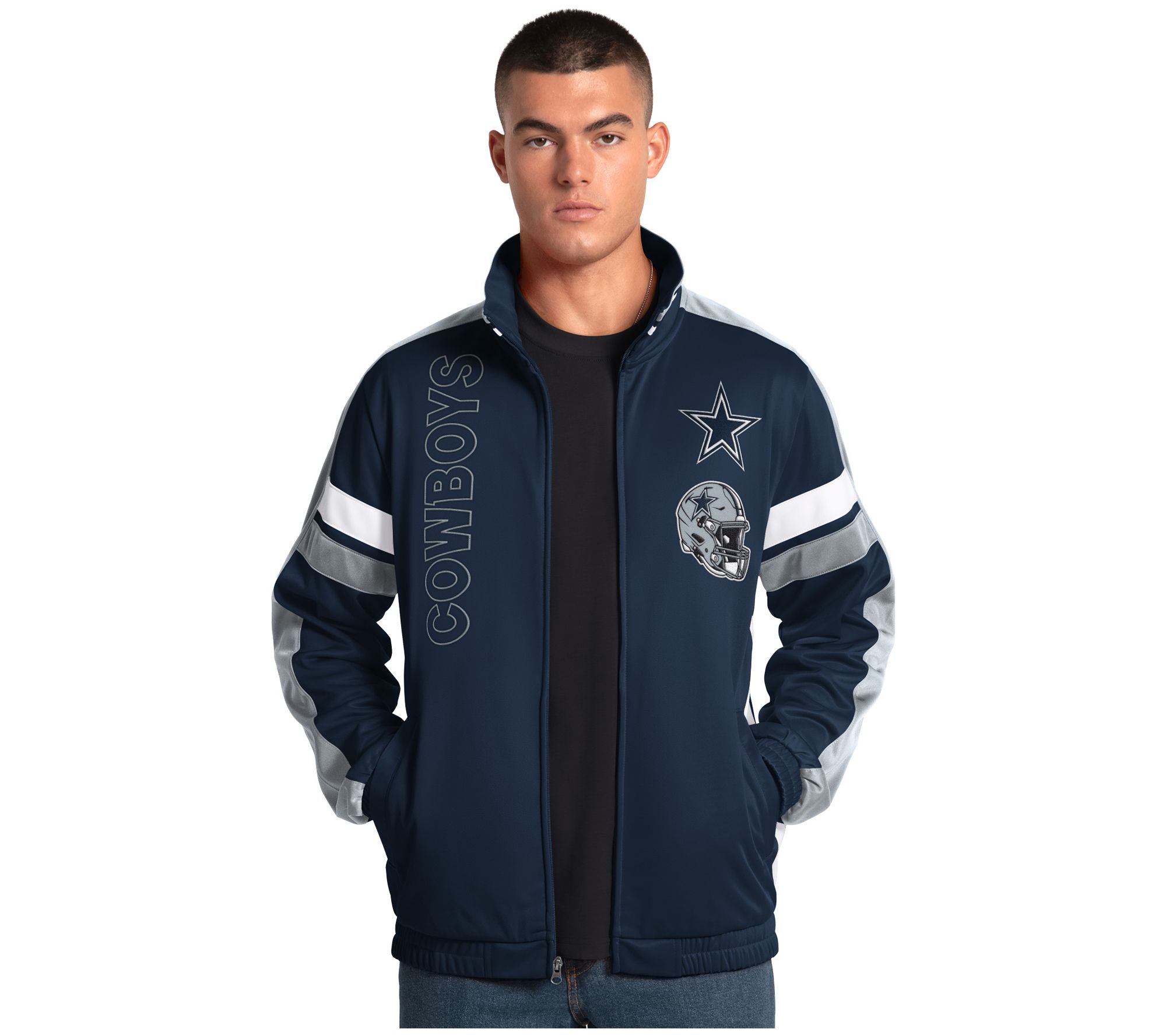NFL Officially Licensed Dallas Men's  Full Zip Track Jacket