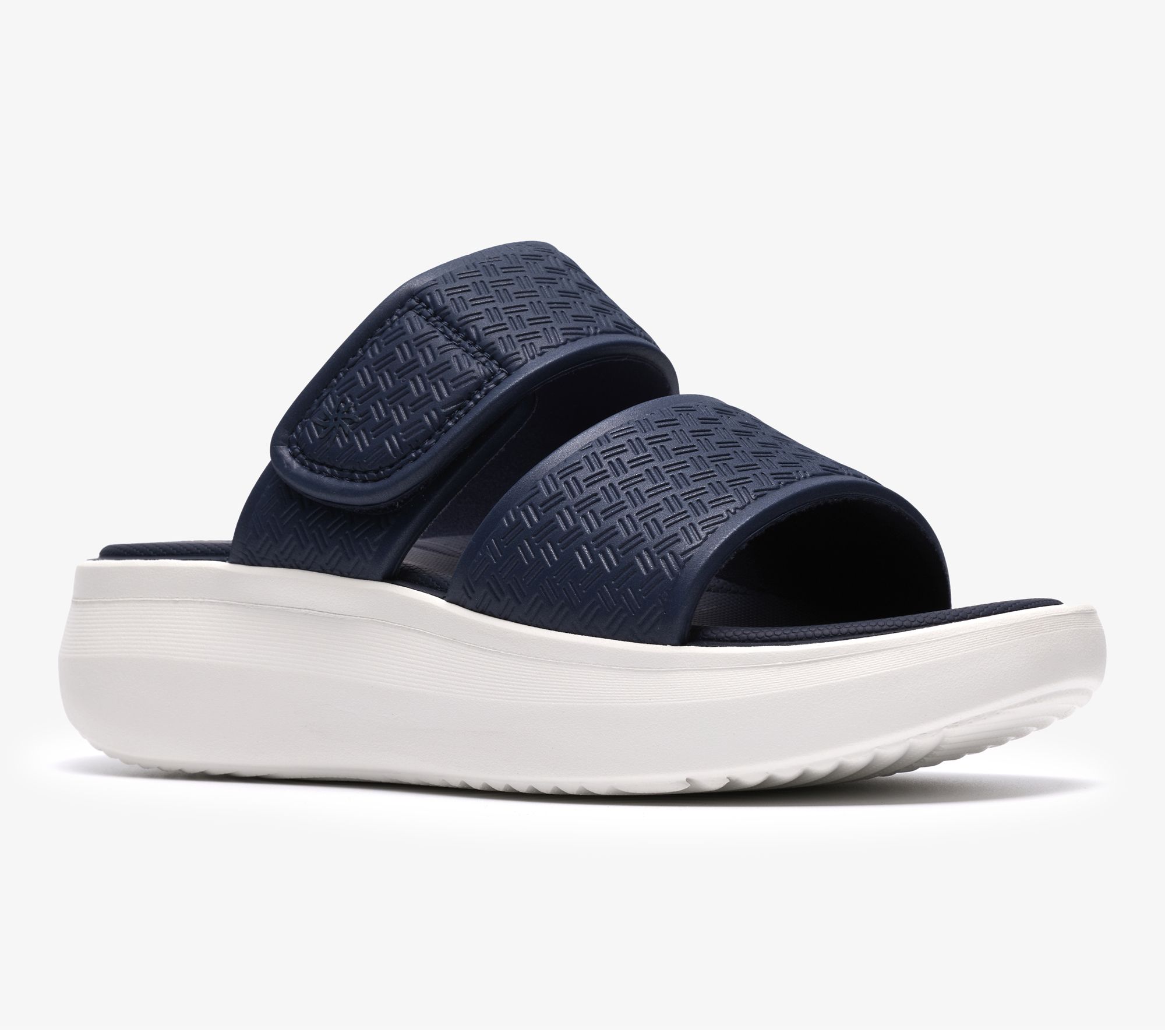 "As Is" Clarks Cloudsteppers Adjustable Slide Sandals - Solevana Star
