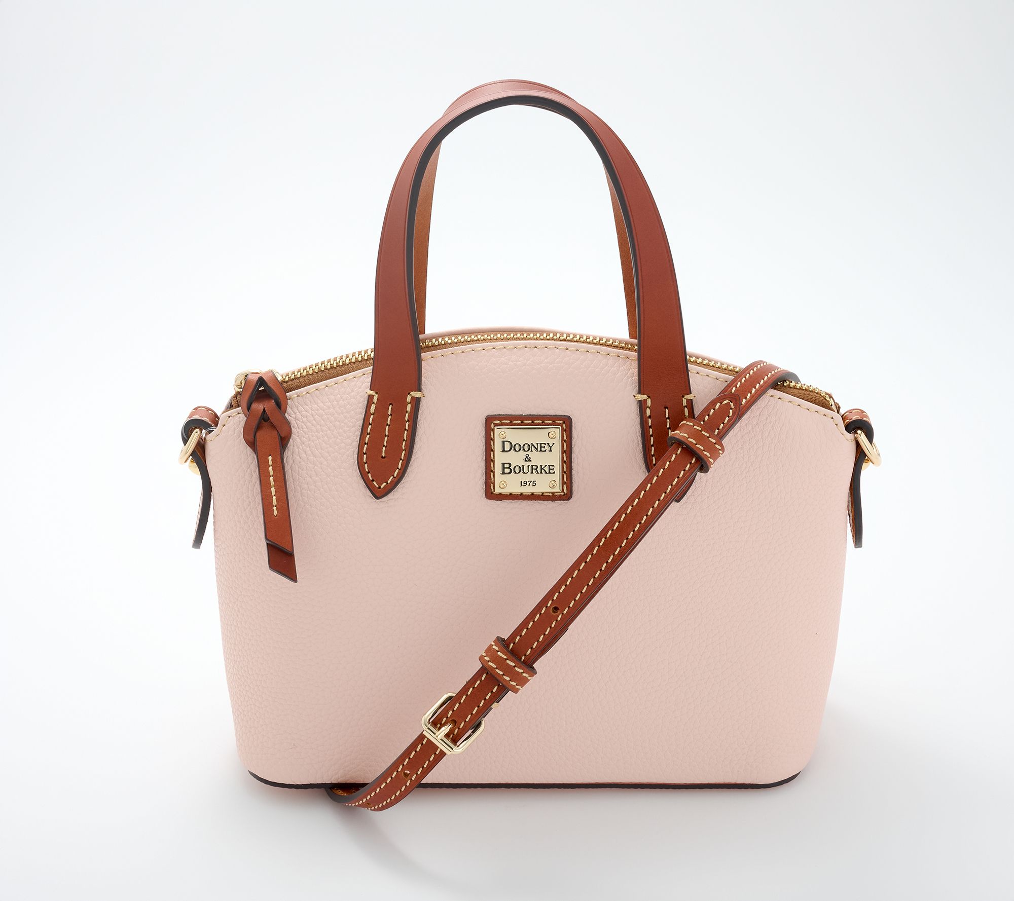 "As Is" Dooney & Bourke Pebble Leather Ruby Domed Satchel