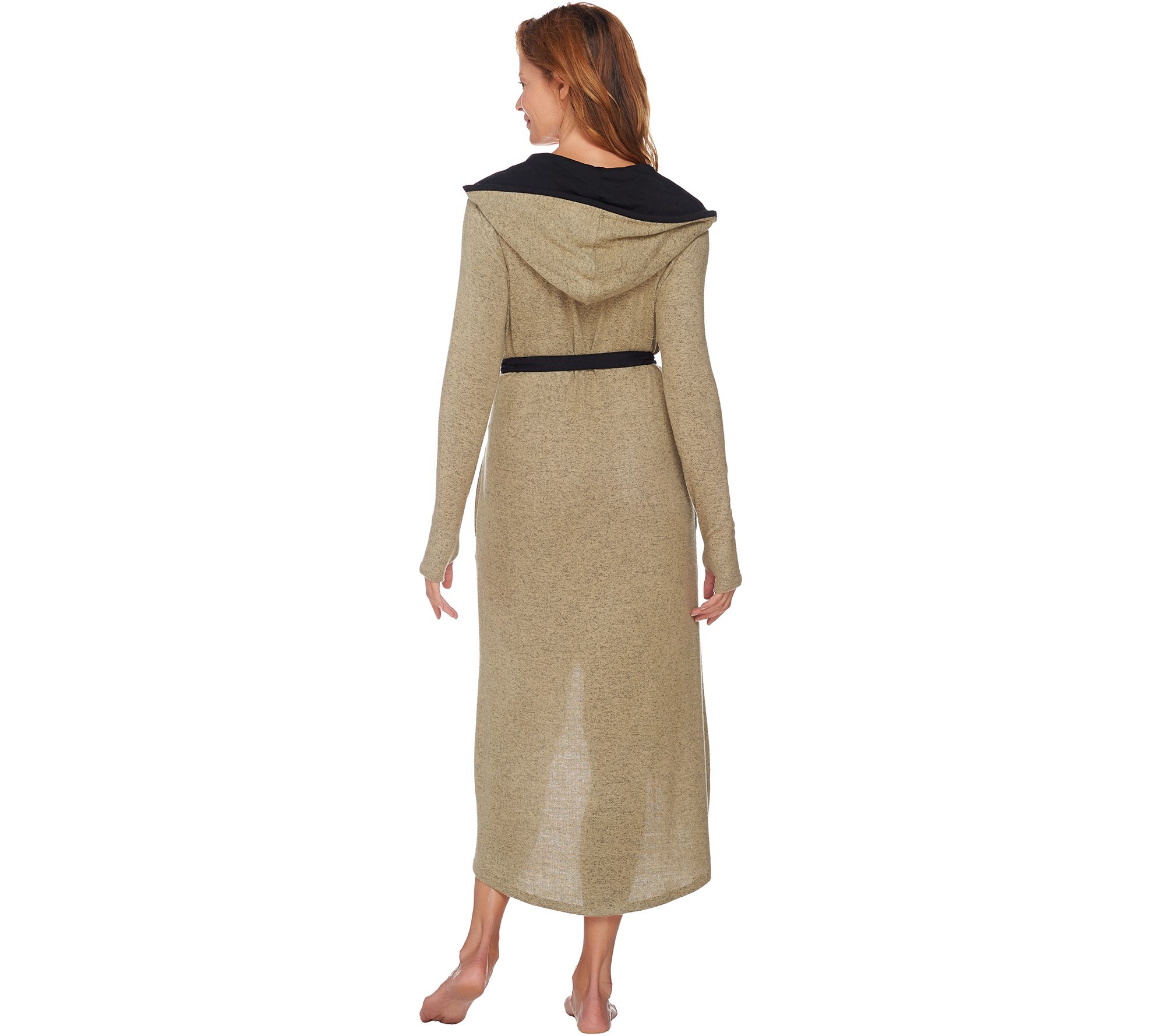 AnyBody Brushed Hacci Long Cocoon Cardi Robe