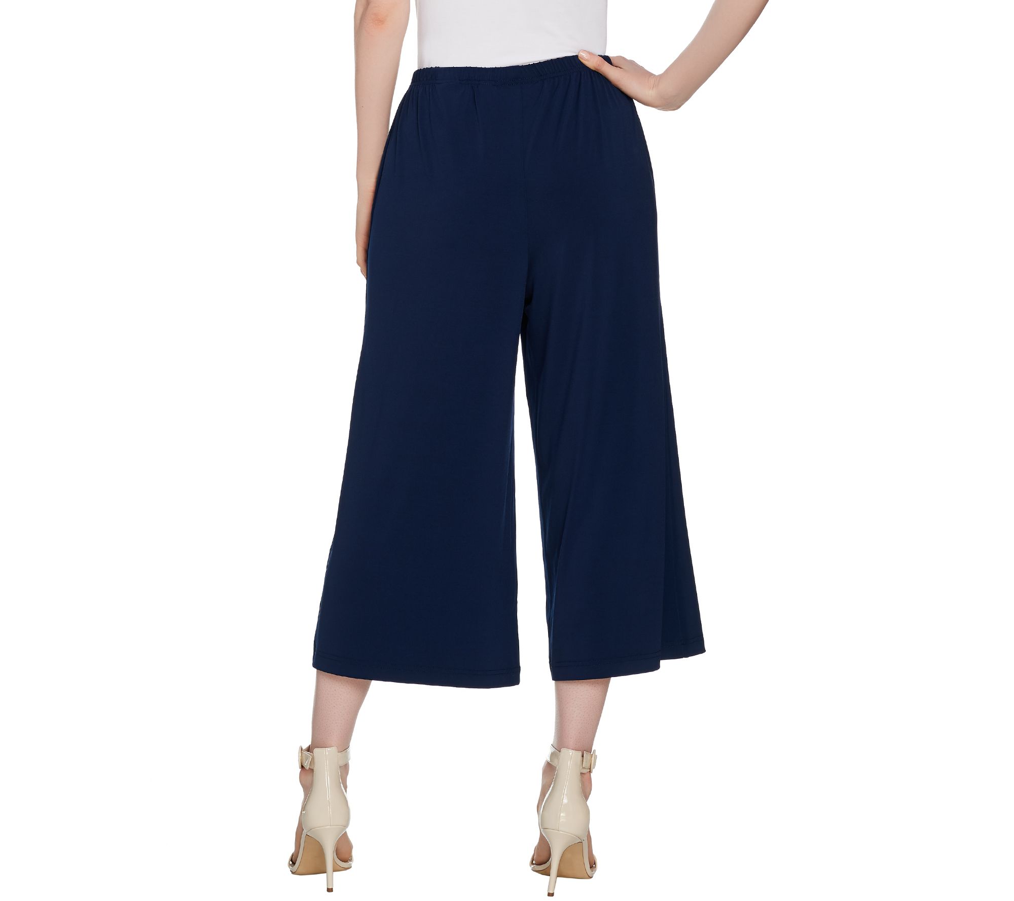 Bob Mackie Pull-On Knit Gaucho Pants - QVC.com