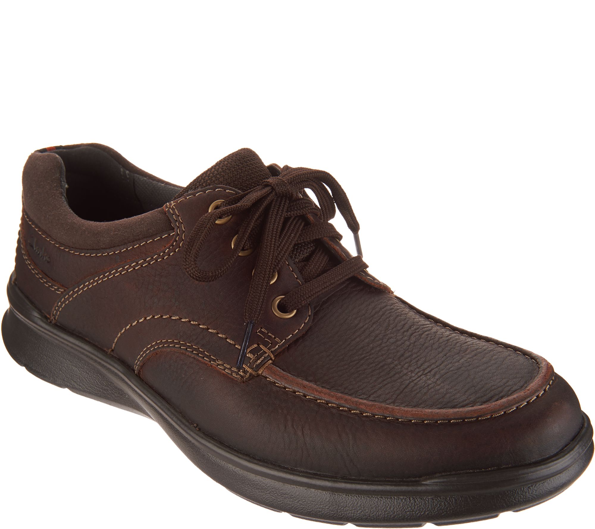 Clarks Men's Leather Lace-up Shoes - Cotrell Edge - QVC.com